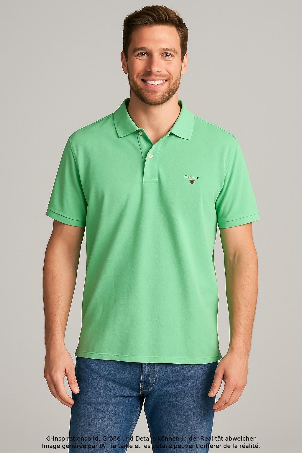 

Gant Herren Poloshirt, hellgrün, Gr. 54