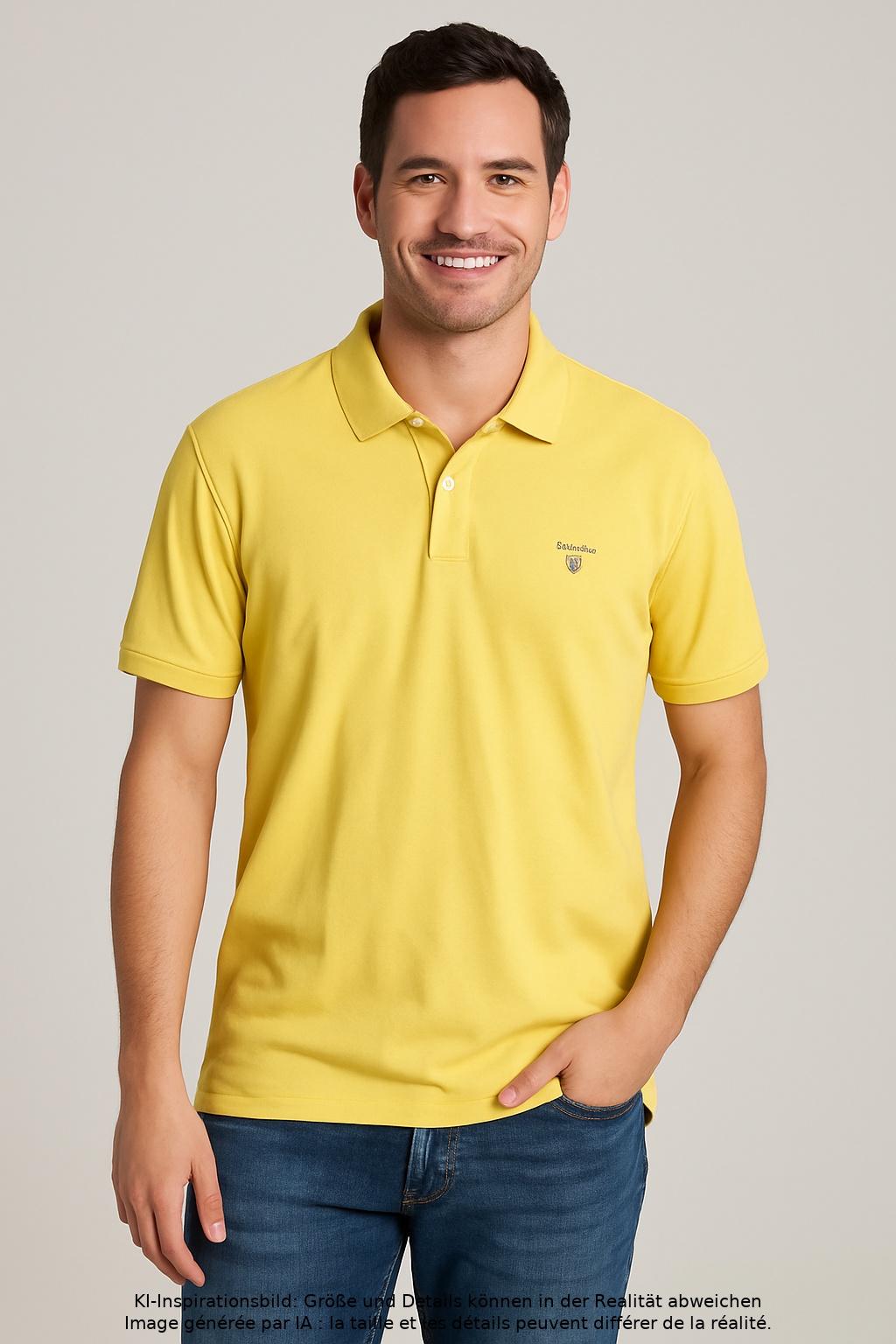 Thumbnail - Gant Herren Poloshirt, gelb, Gr. 52