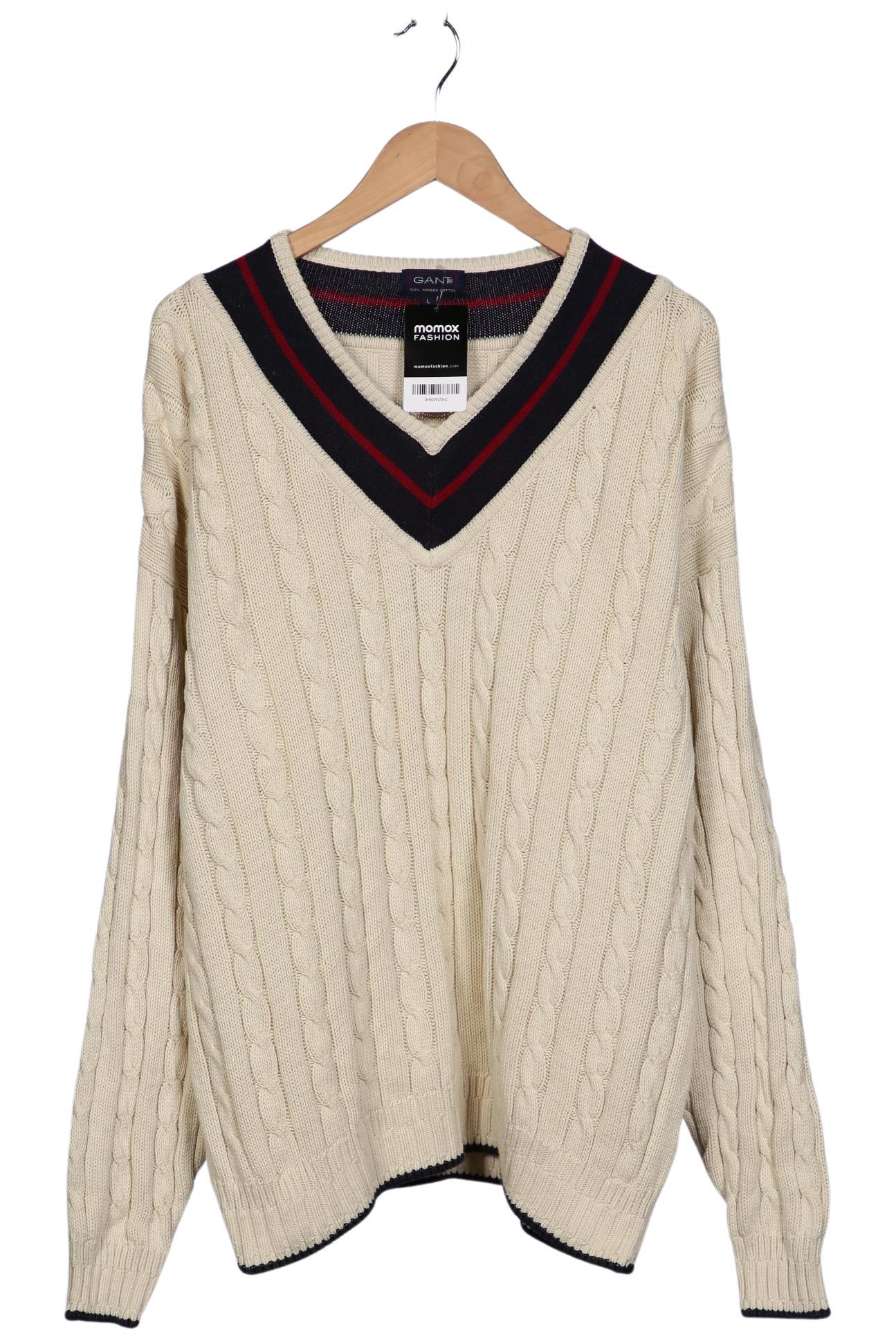 

Gant Herren Pullover, cremeweiß, Gr. 52
