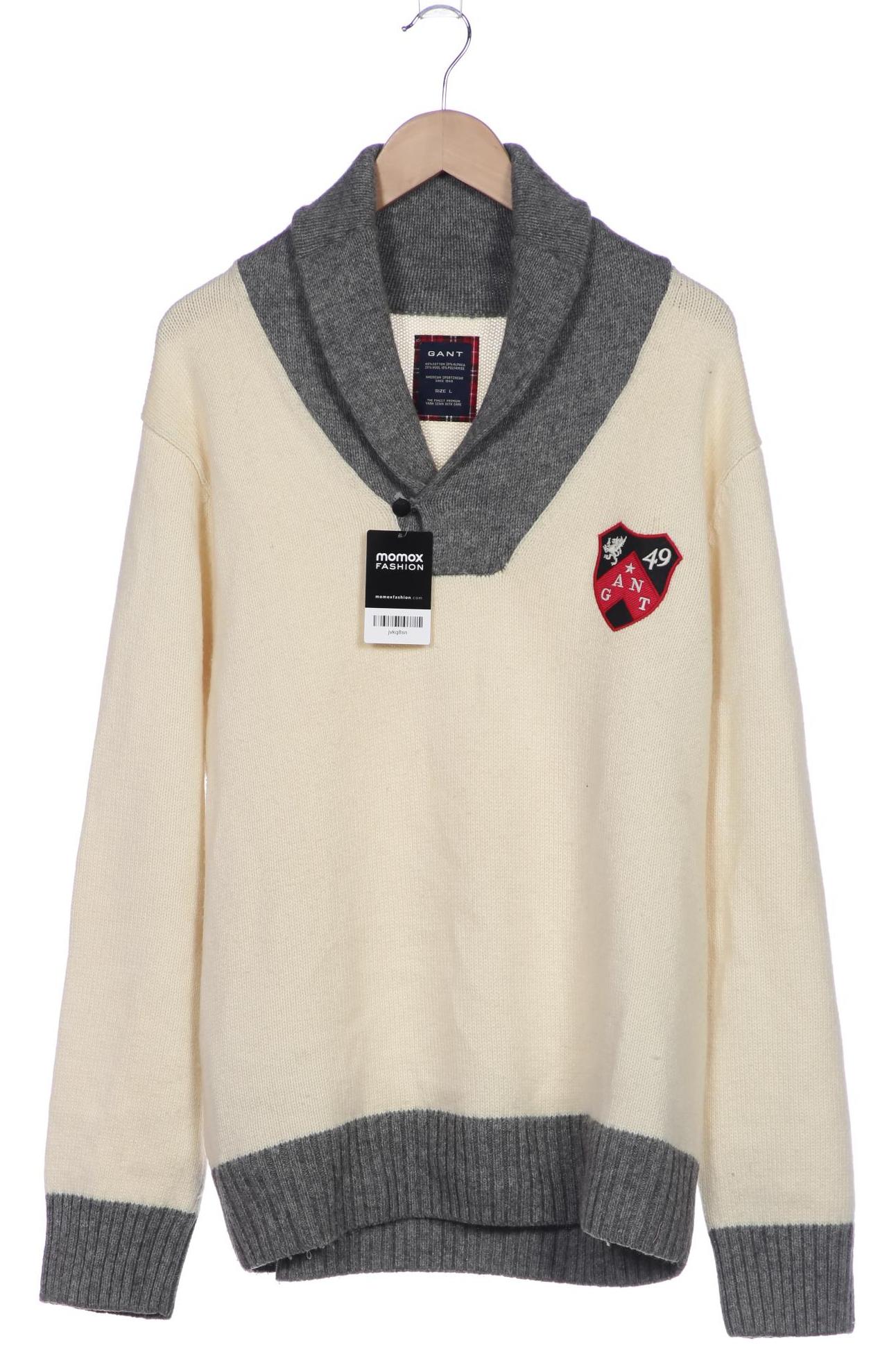 

Gant Herren Pullover, cremeweiß, Gr. 52