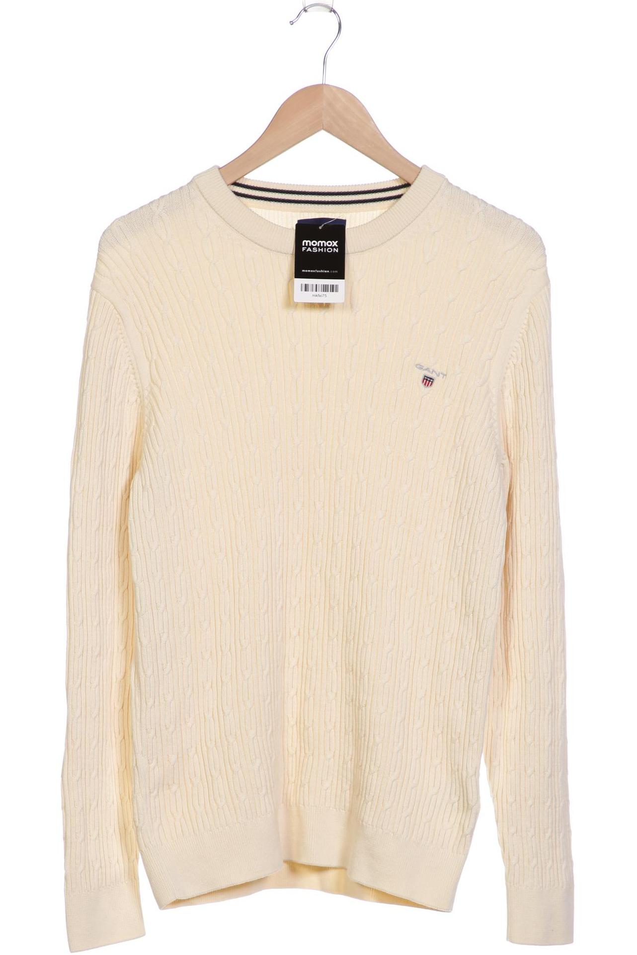 

Gant Herren Pullover, cremeweiß, Gr. 48