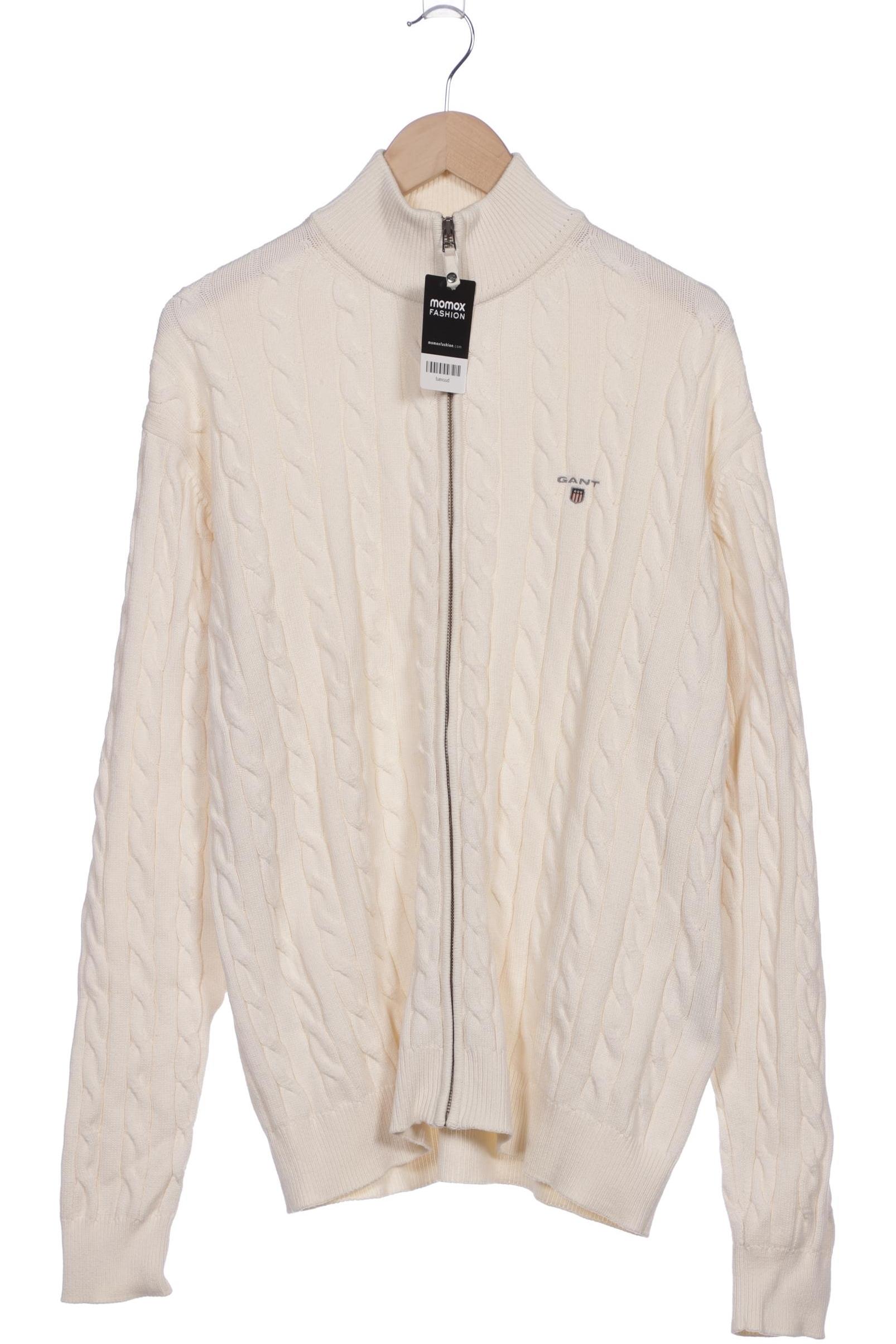 

Gant Herren Strickjacke, cremeweiß, Gr. 54