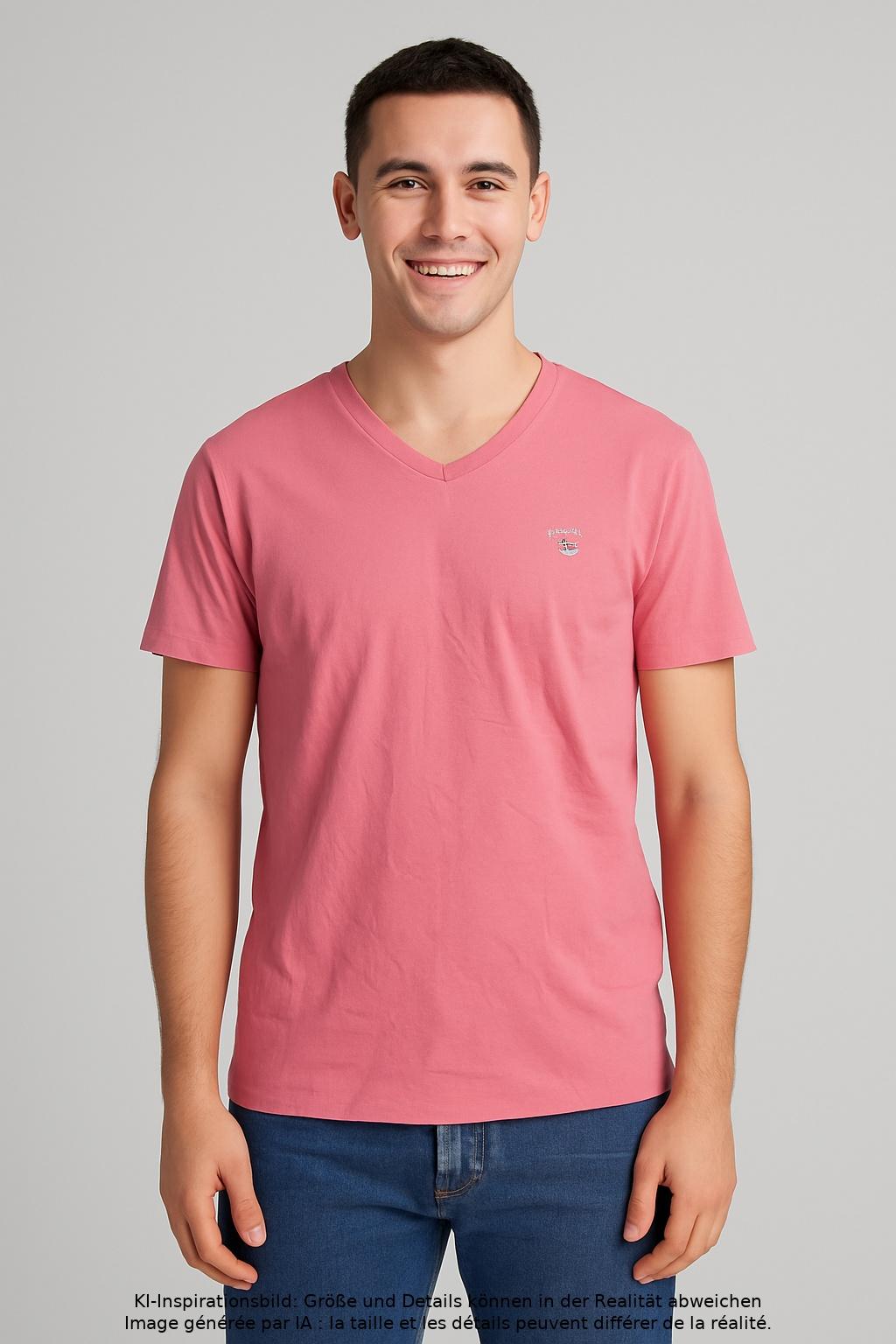Thumbnail - Gant Herren T-Shirt, pink, Gr. 44