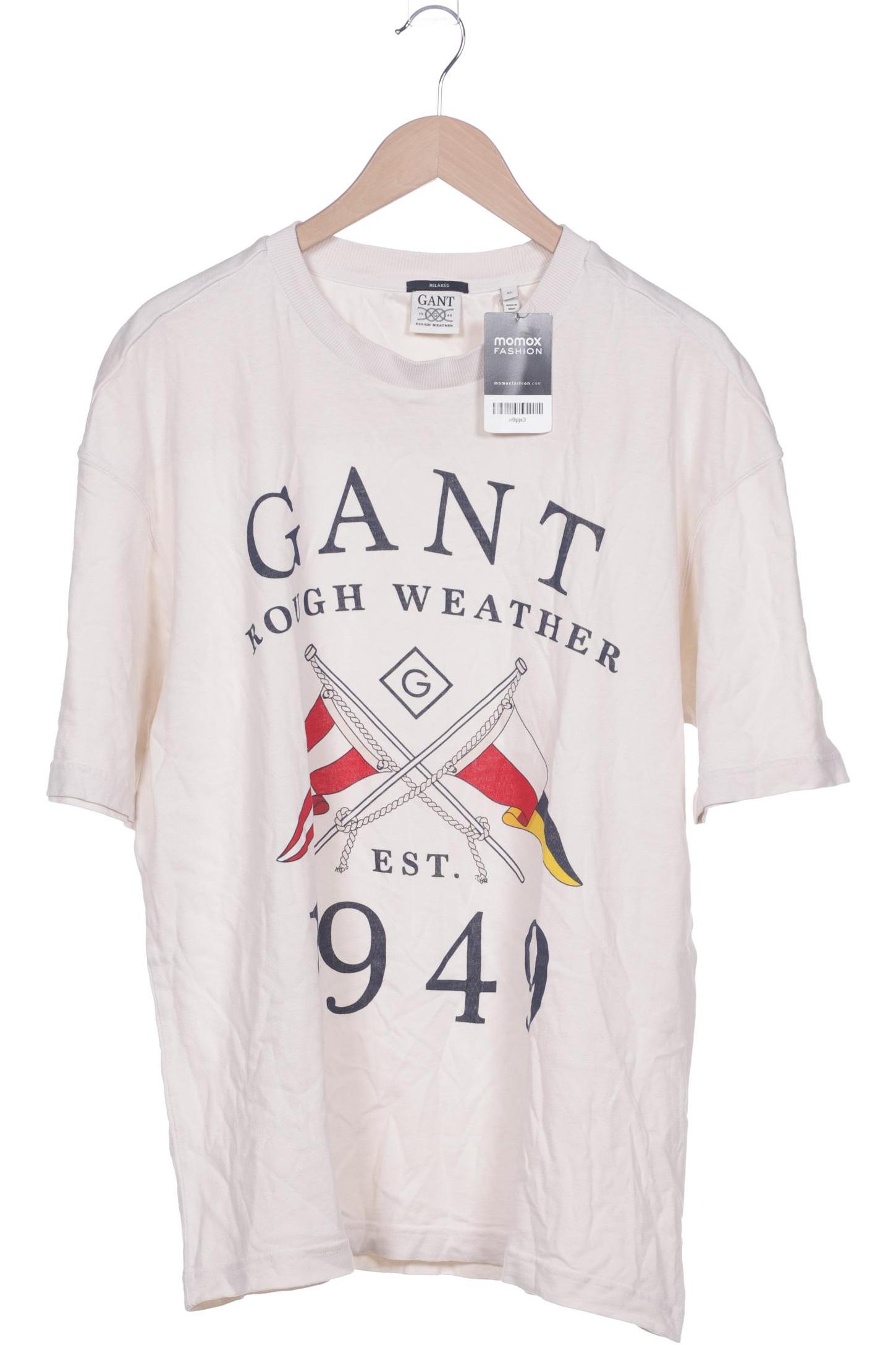 

Gant Herren T-Shirt, cremeweiß, Gr. 54