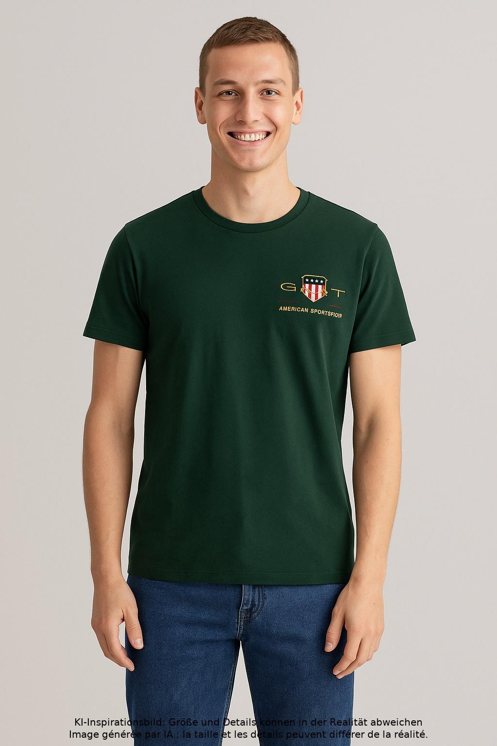 

Gant Herren T-Shirt, grün, Gr. 46