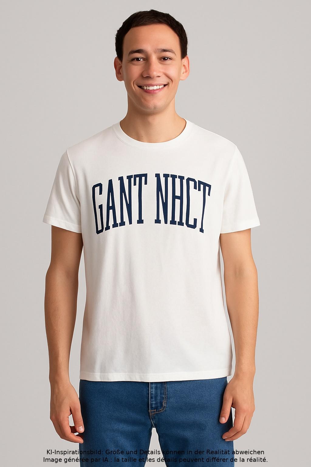 

Gant Herren T-Shirt, weiß, Gr. 46