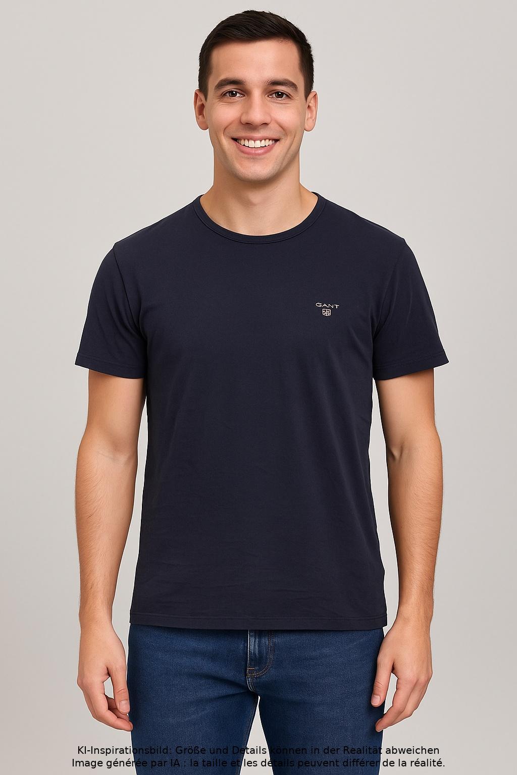 

Gant Herren T-Shirt, marineblau, Gr. 48