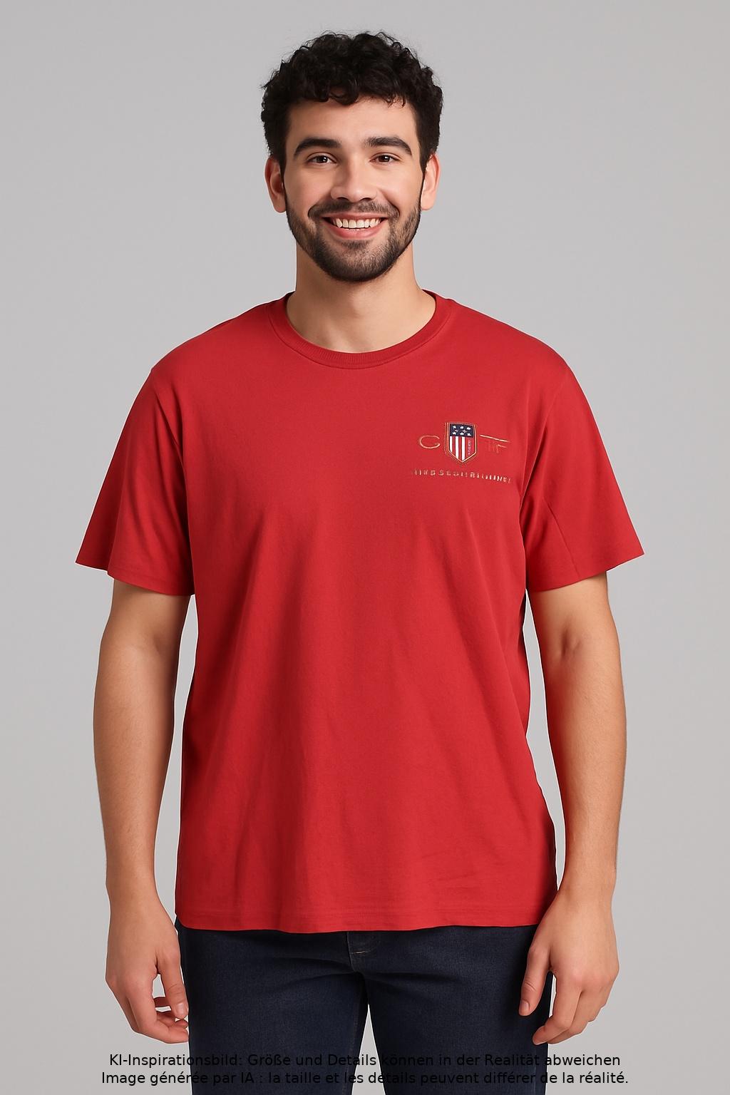 

Gant Herren T-Shirt, rot, Gr. 54