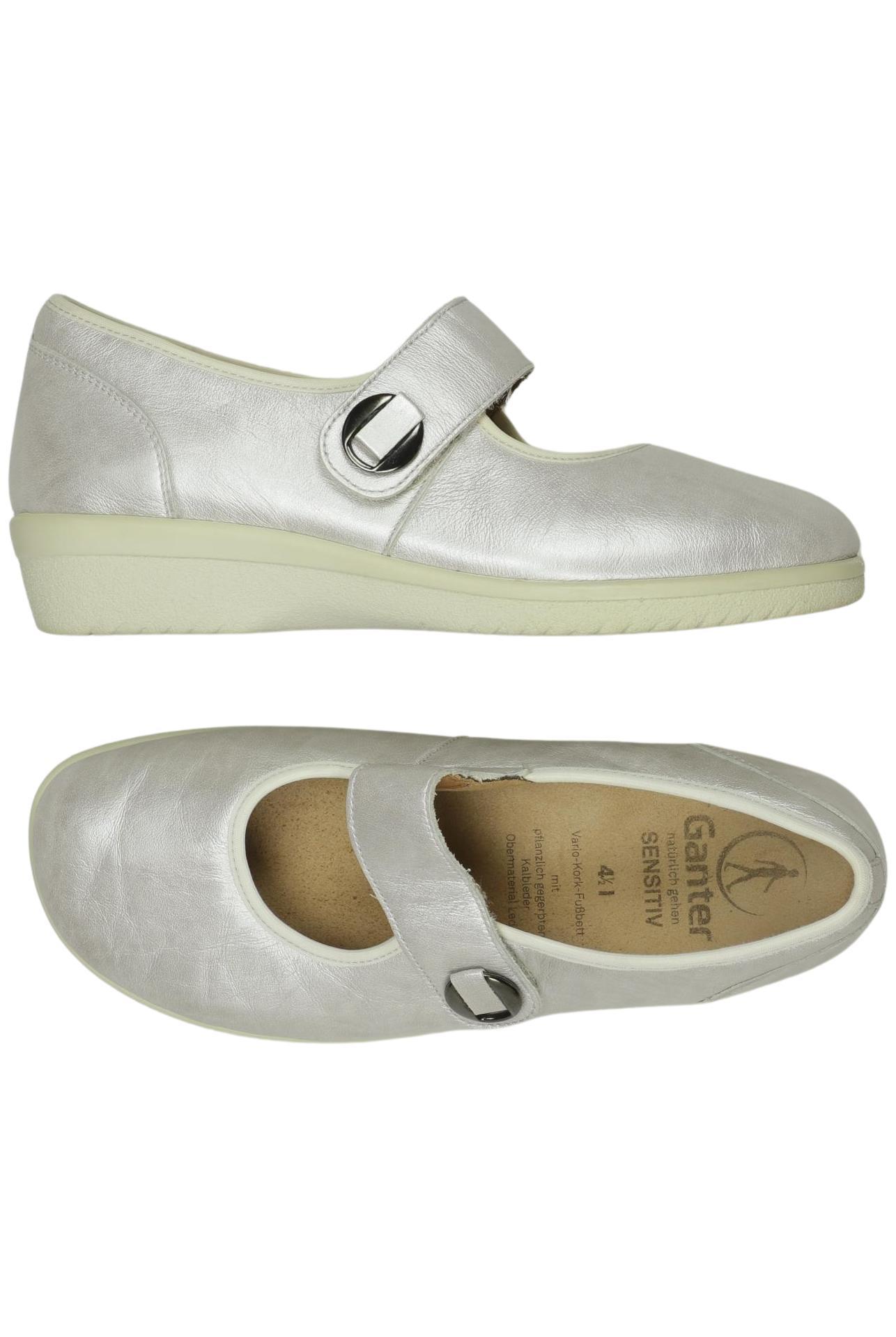 

Ganter Damen Ballerinas, silber, Gr. 4.5