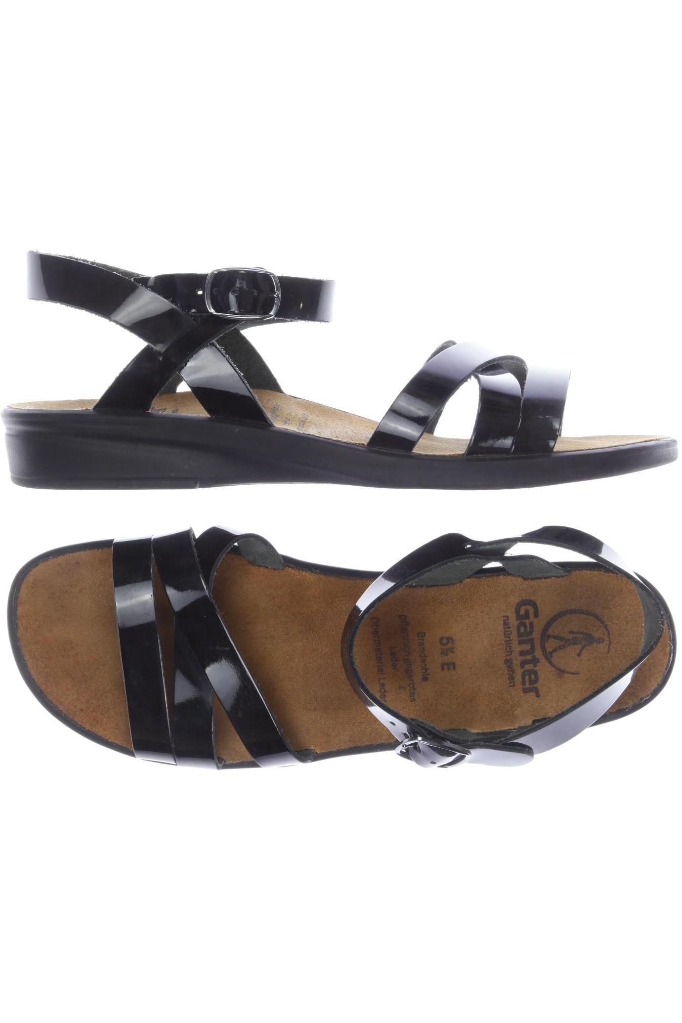 

Ganter Damen Sandale, schwarz, Gr. 5.5