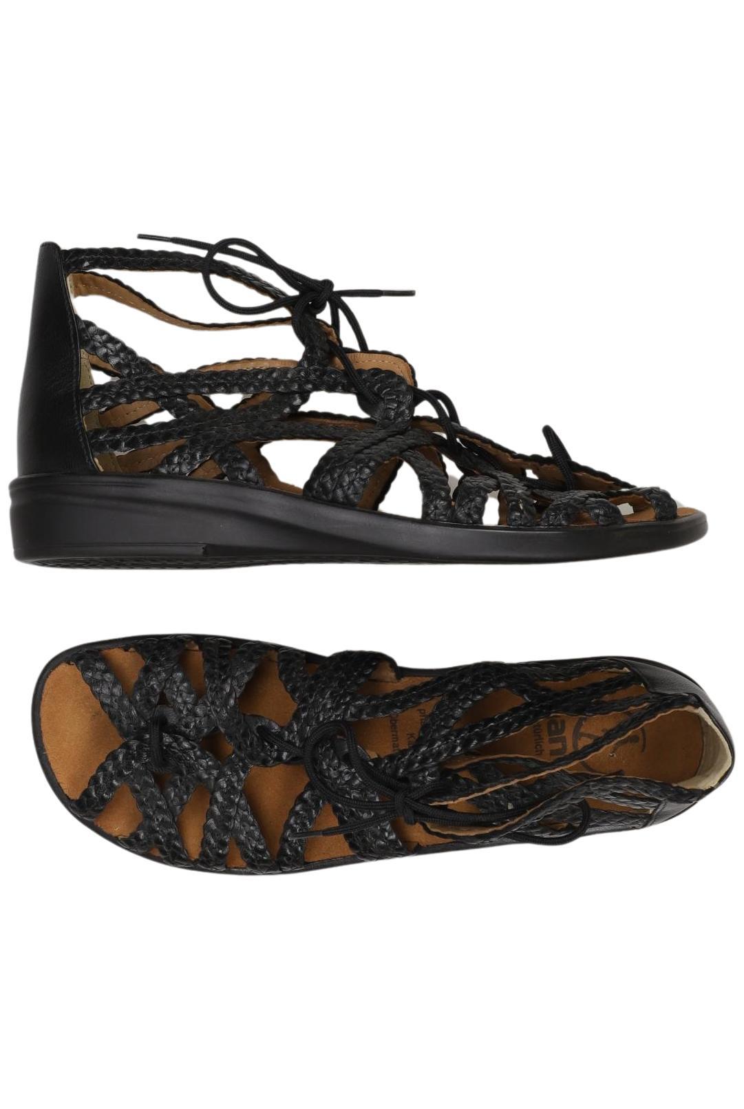 

Ganter Damen Sandale, schwarz, Gr. 5.5