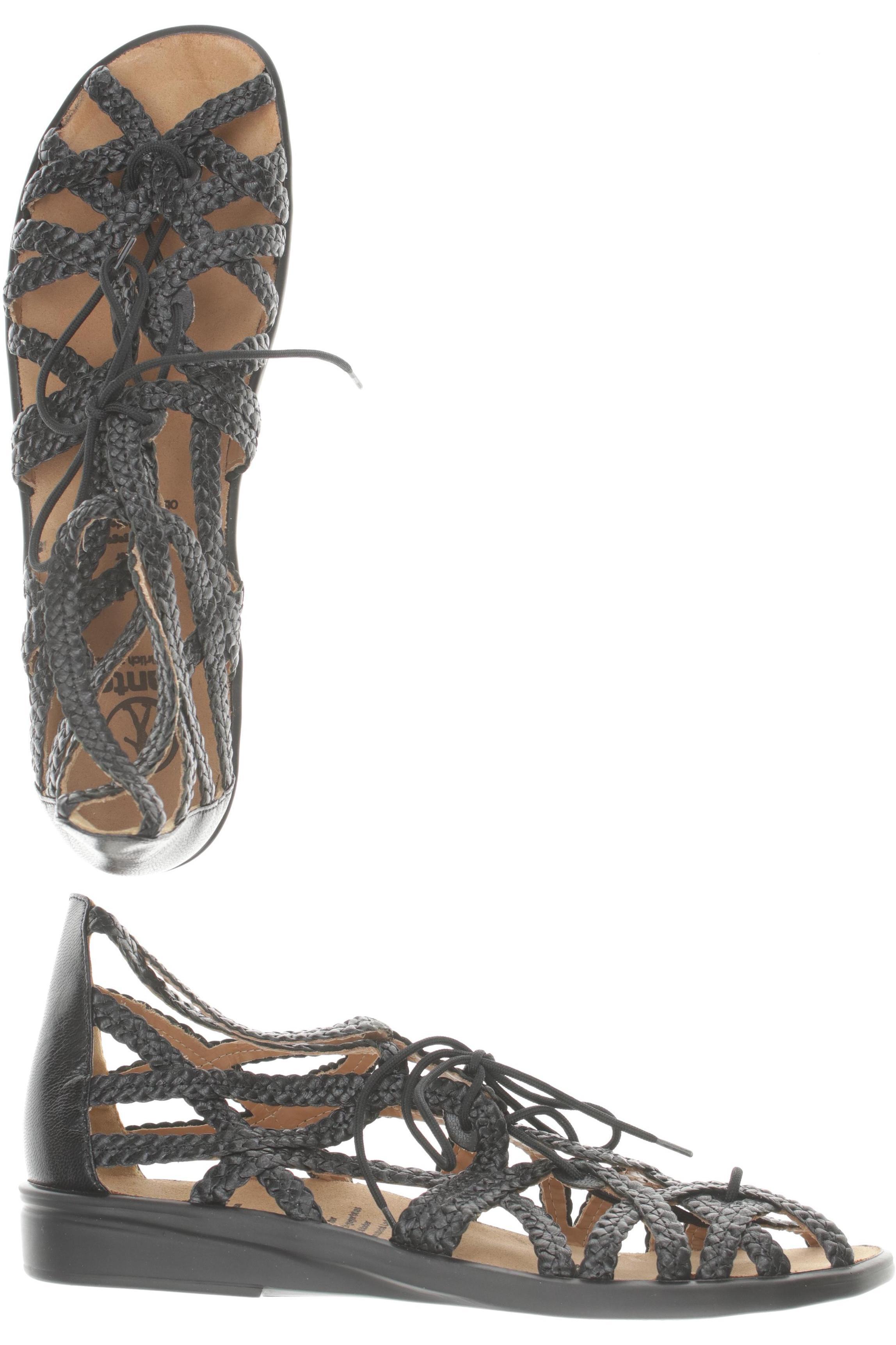 

Ganter Damen Sandale, schwarz, Gr. 10