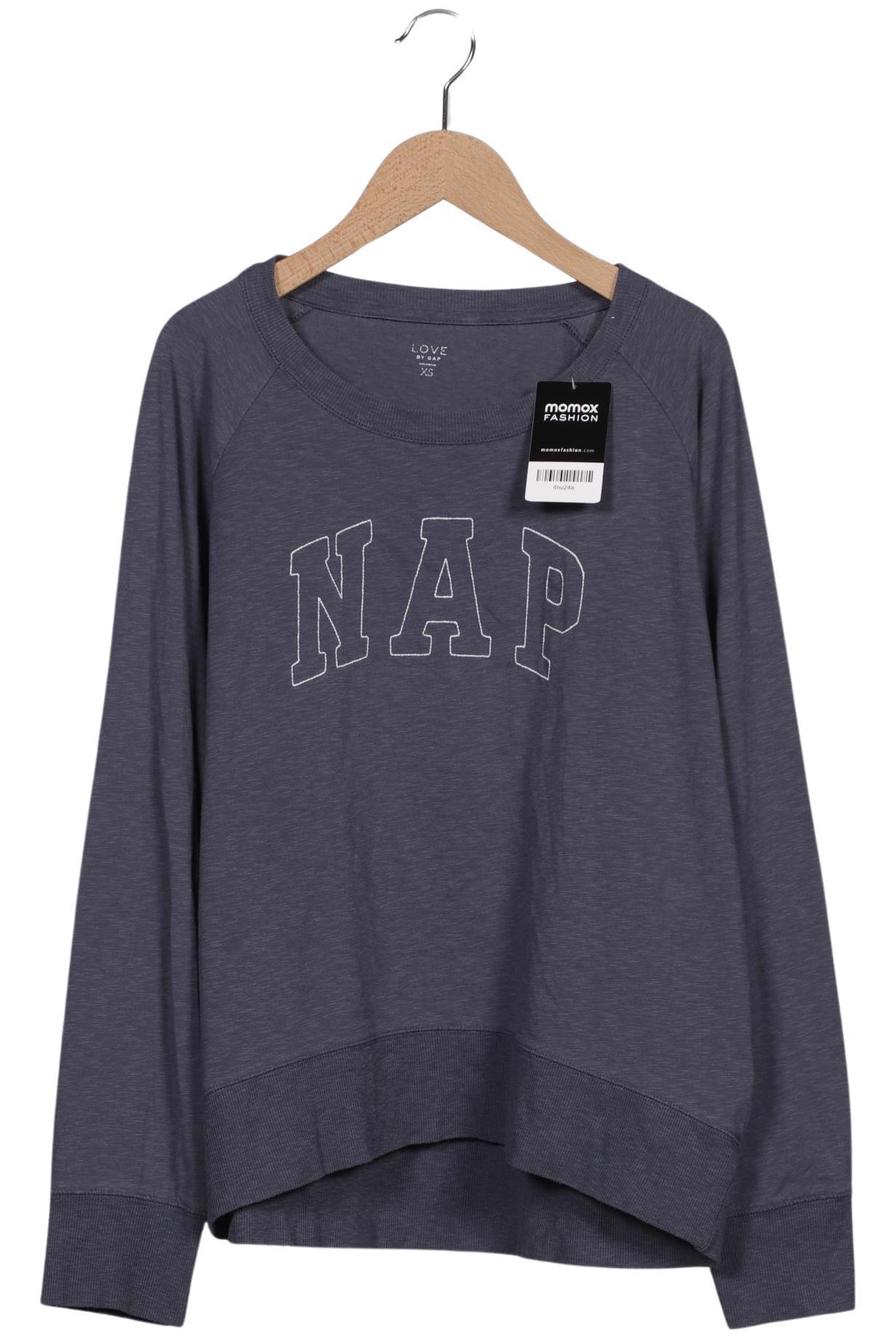 

GAP Damen Langarmshirt, blau, Gr. 34