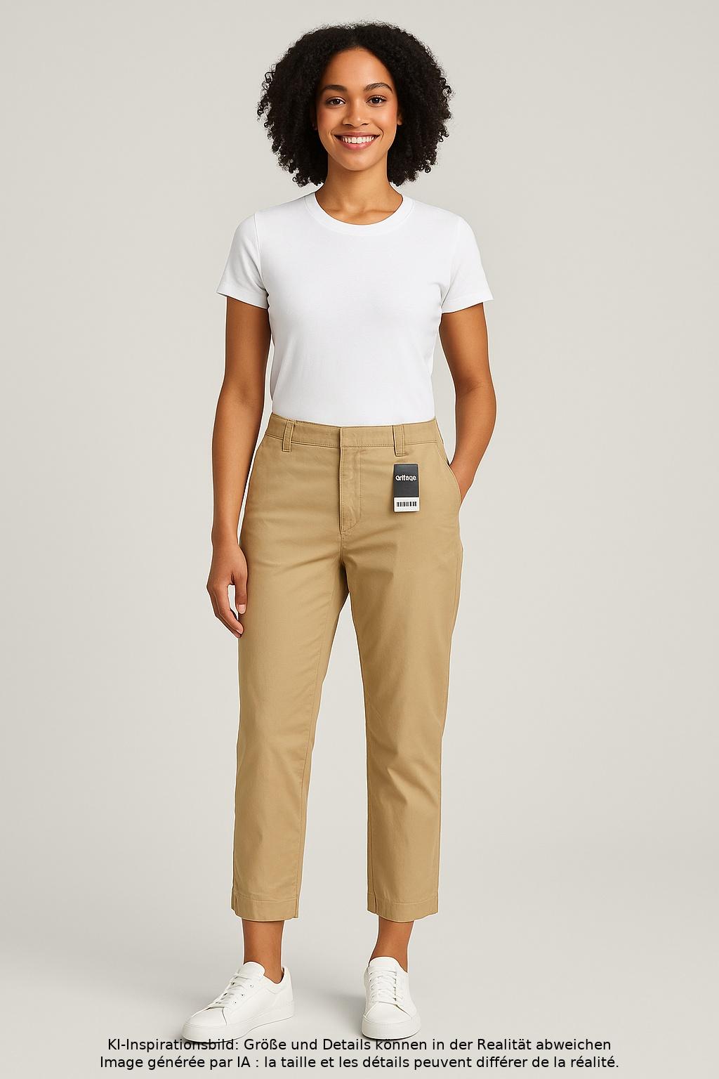 

GAP Damen Stoffhose, beige, Gr. 6
