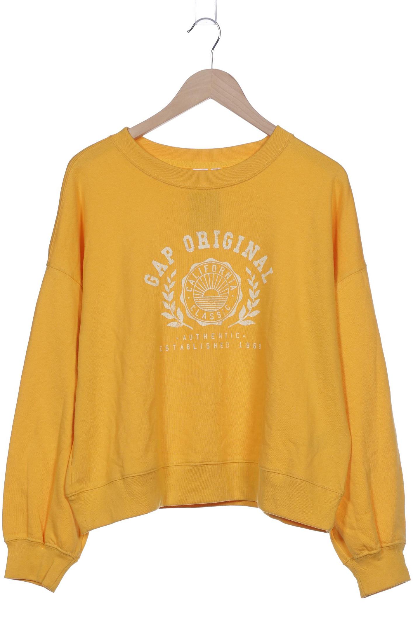 

GAP Damen Sweatshirt, gelb, Gr. 42