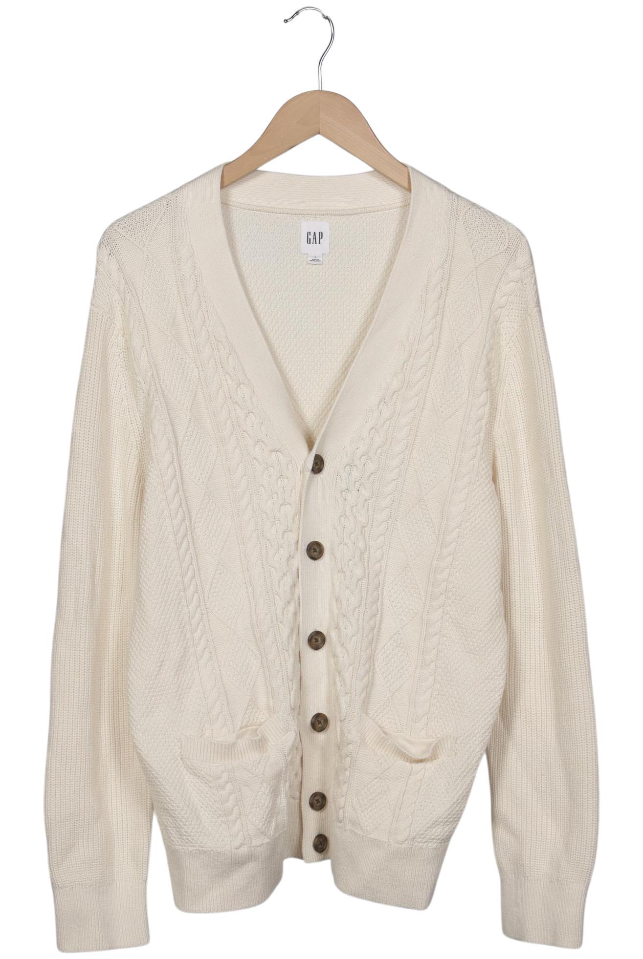 Thumbnail - GAP Herren Strickjacke, cremeweiß, Gr. 52