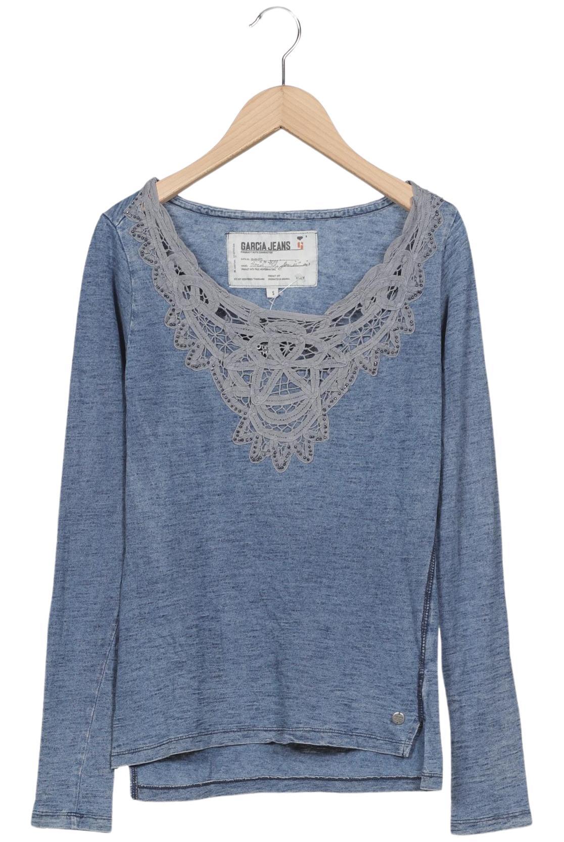 

Garcia Damen Langarmshirt, blau, Gr. 36