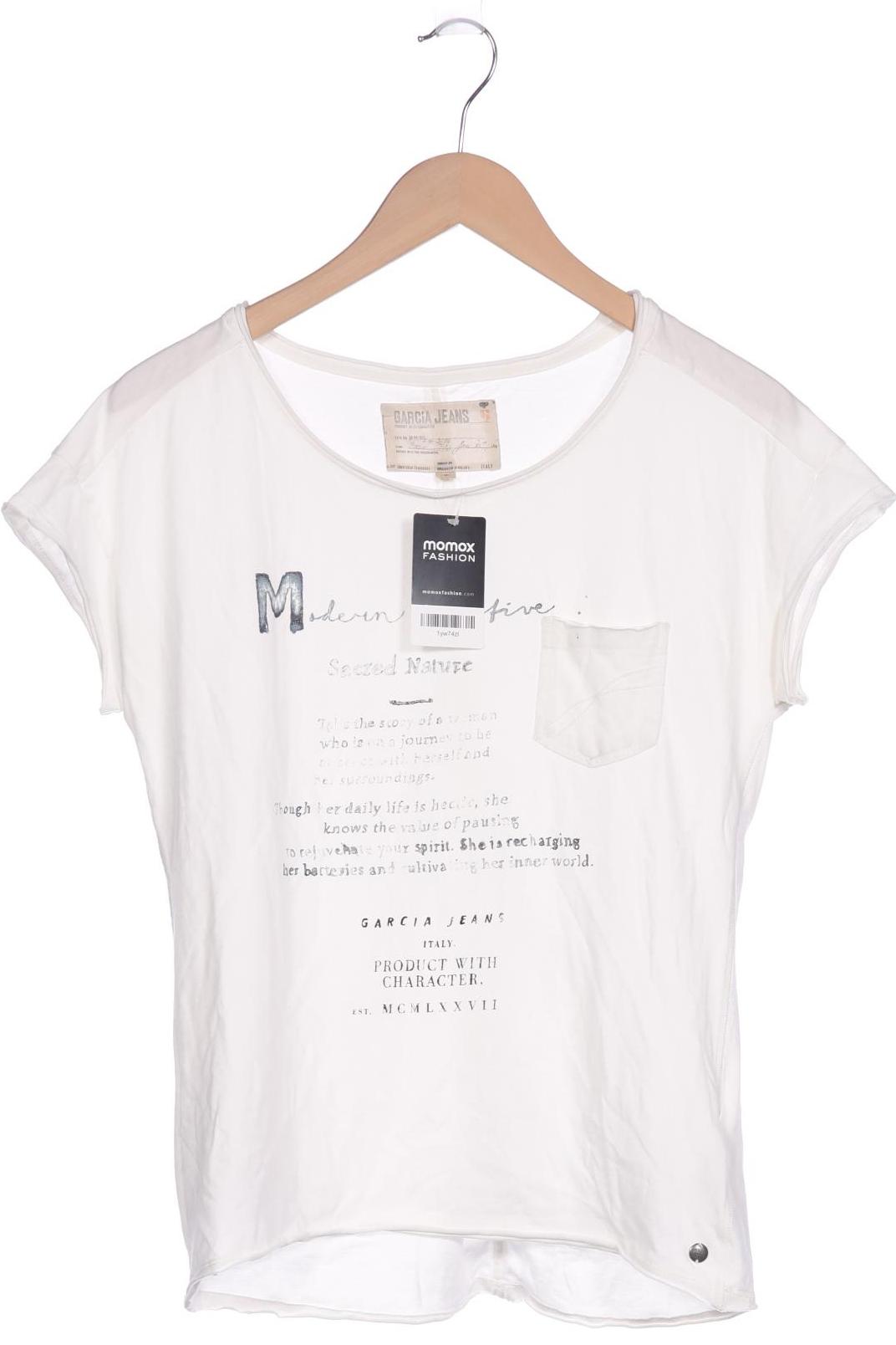 

Garcia Damen T-Shirt, cremeweiß, Gr. 38