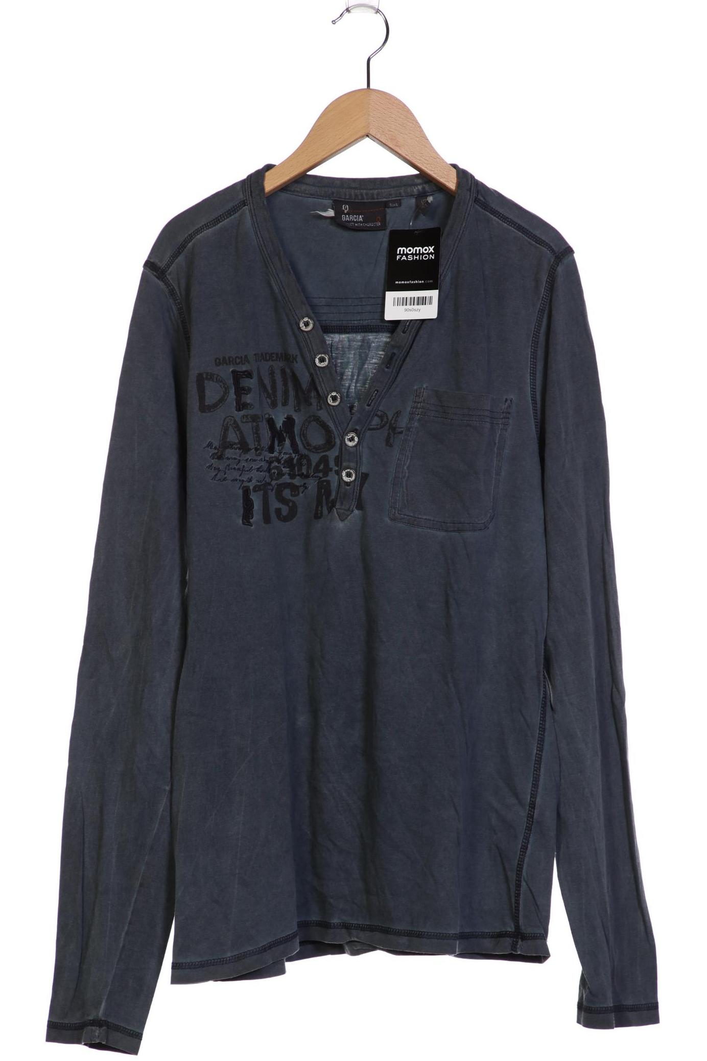 

Garcia Herren Langarmshirt, blau, Gr. 52