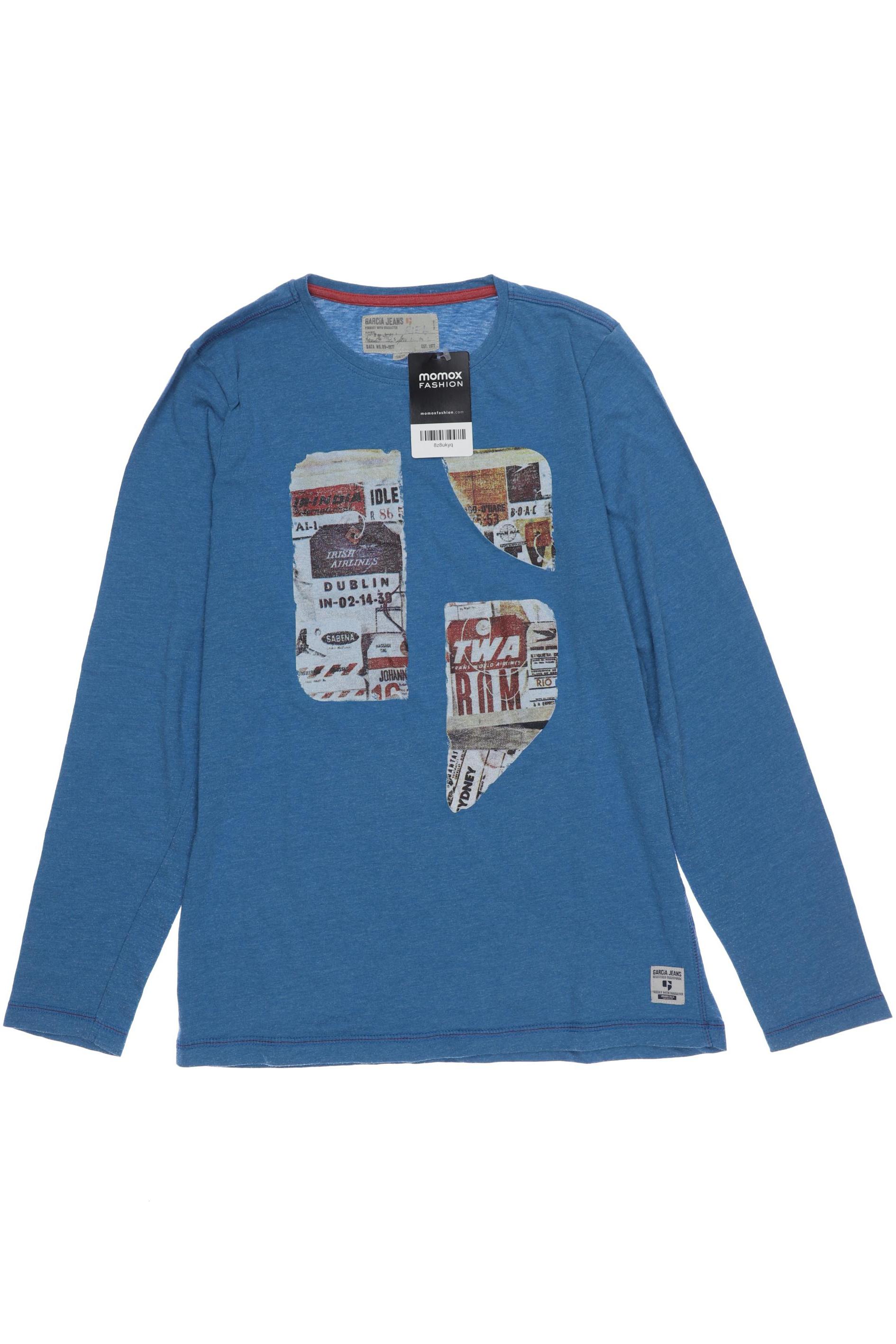 

Garcia Herren Langarmshirt, blau, Gr. 14
