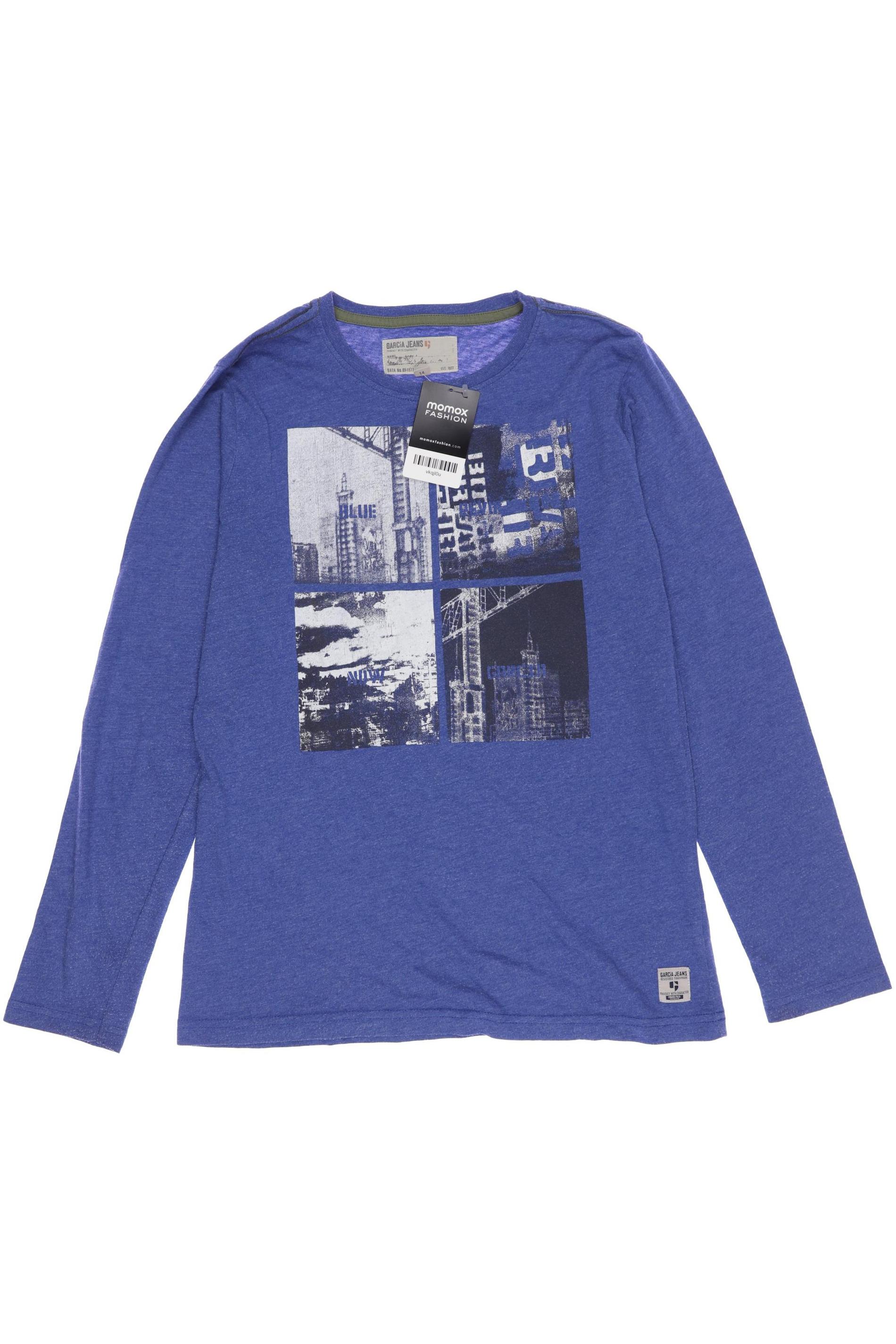 

Garcia Herren Langarmshirt, blau, Gr. 14