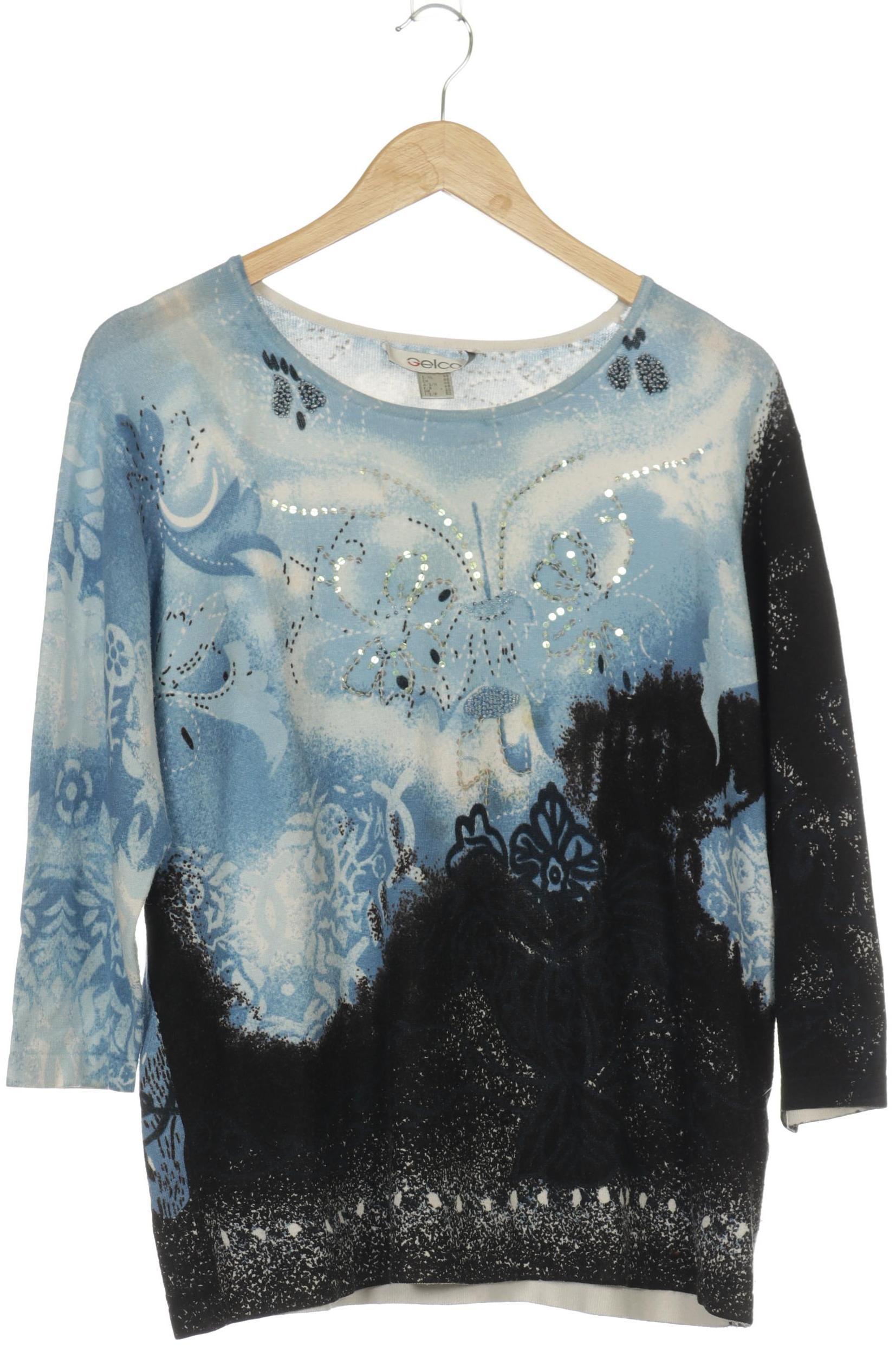 

Gelco Damen Pullover, blau, Gr. 46