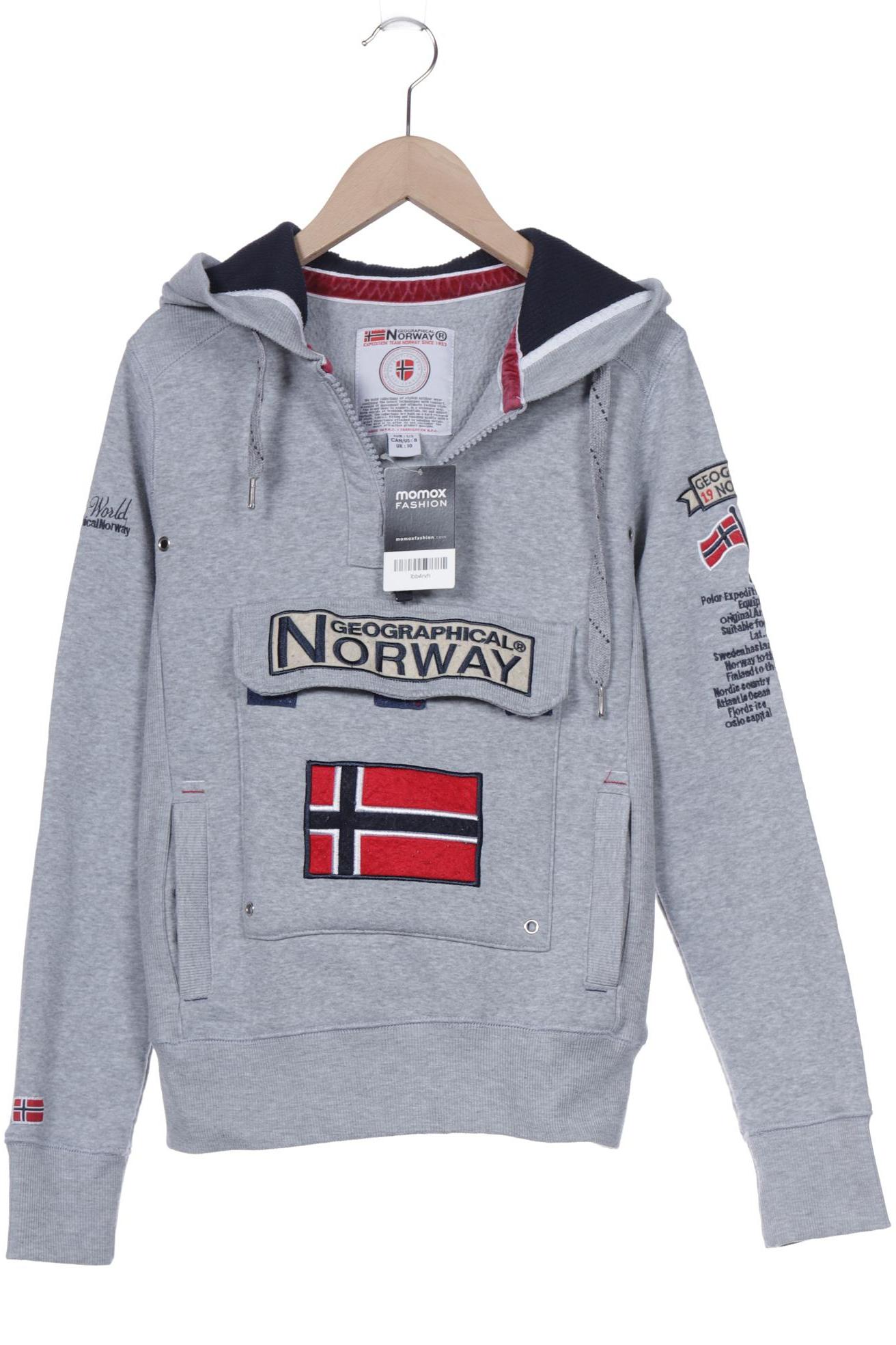 

Geographical Norway Damen Kapuzenpullover, grau, Gr. 8