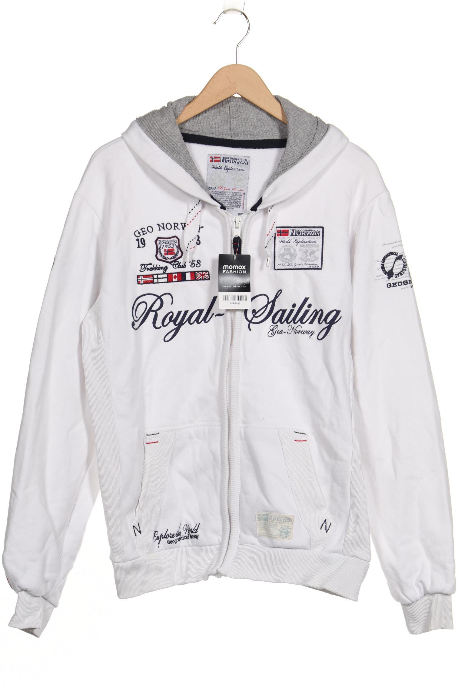 

Geographical Norway Herren Kapuzenpullover, weiß, Gr. 56