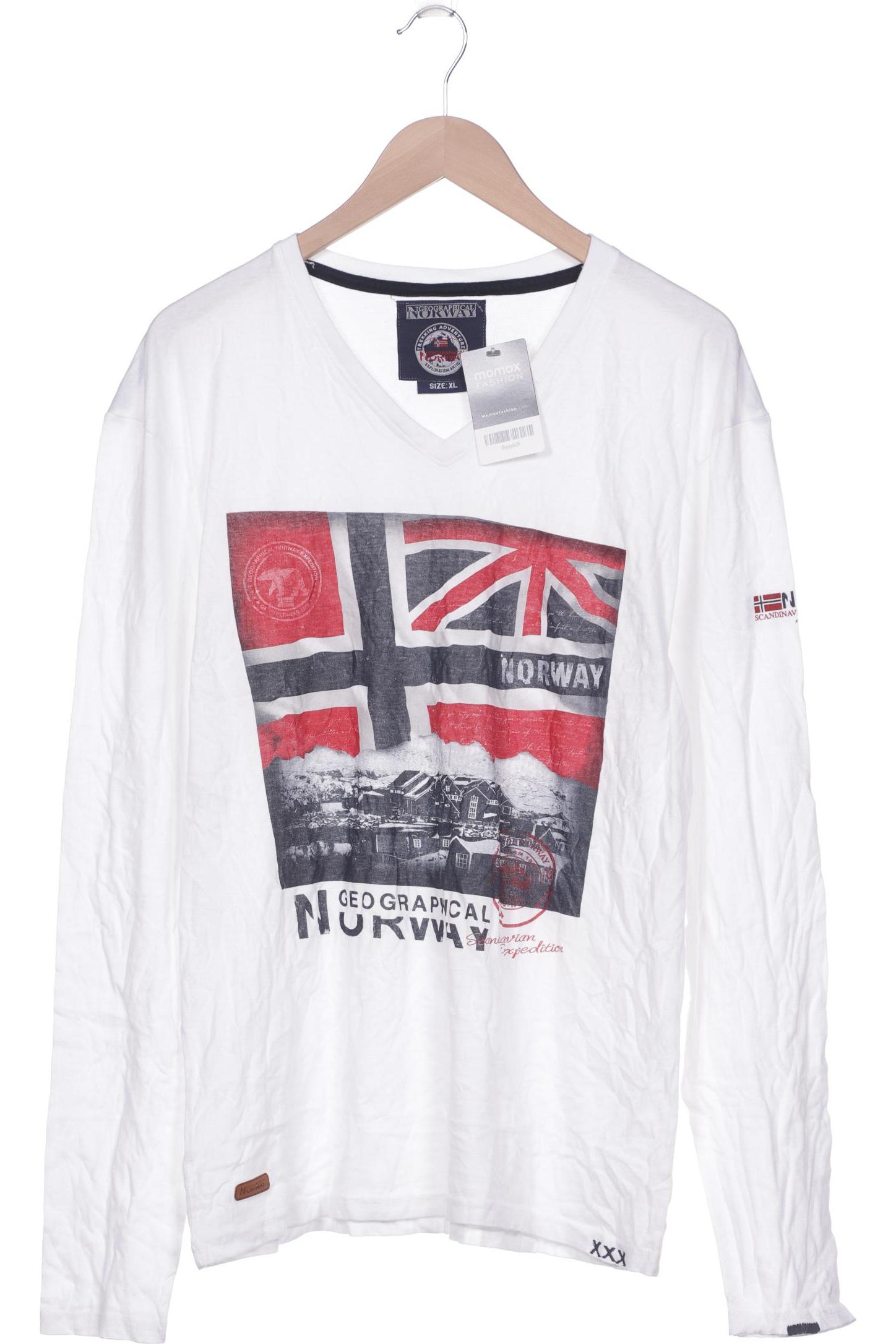 

GEOGRAPHICAL NORWAY Herren Langarmshirt, weiß