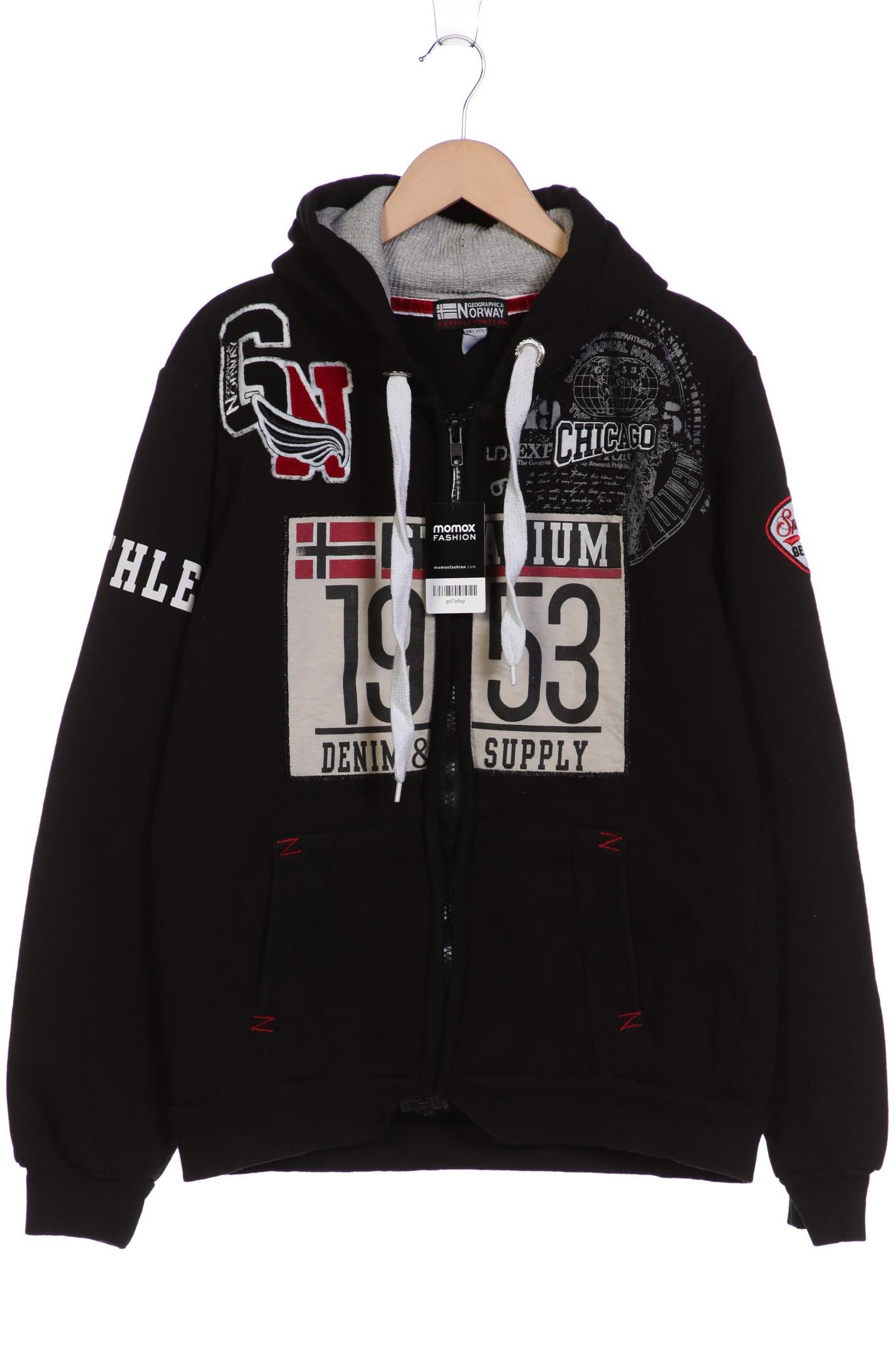 

GEOGRAPHICAL NORWAY Herren Kapuzenpullover, schwarz