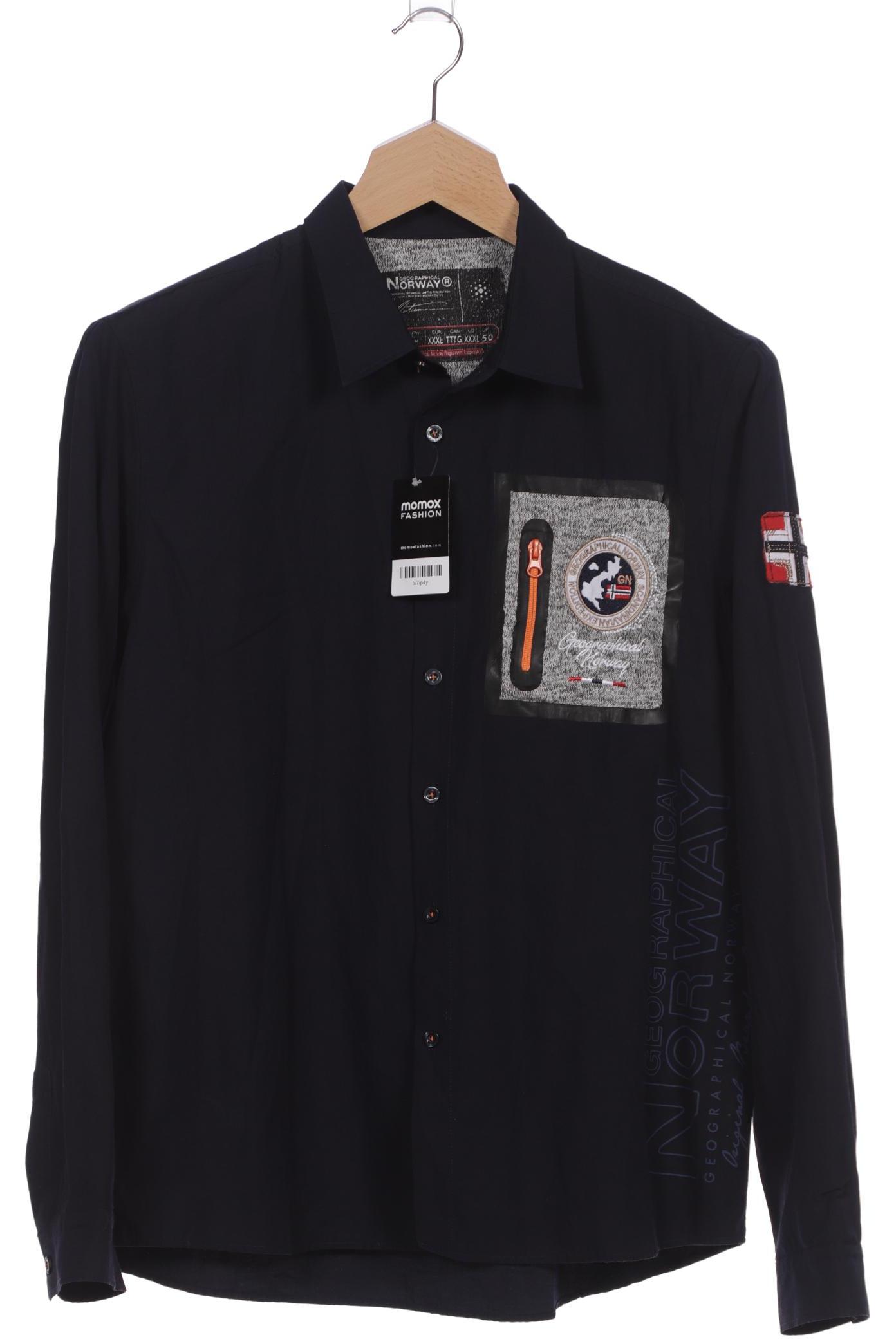 

Geographical Norway Herren Hemd, marineblau, Gr. 58
