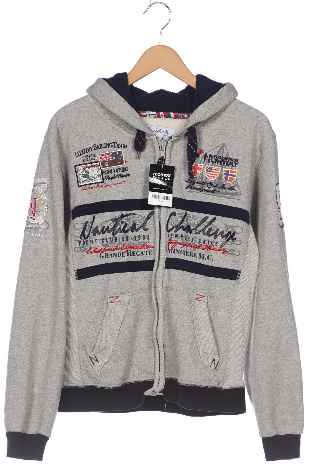 

Geographical Norway Herren Kapuzenpullover, grau, Gr. 52