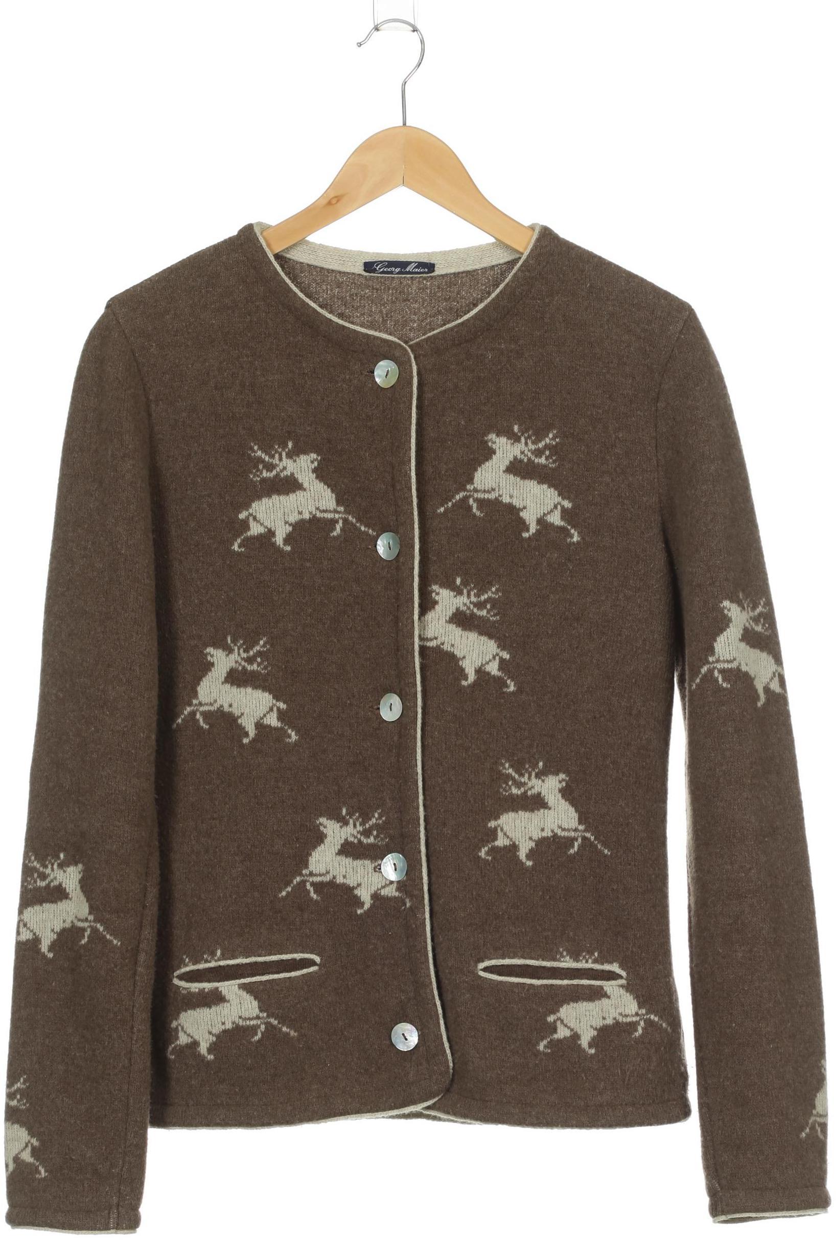 

Georg Maier Damen Strickjacke, braun, Gr.