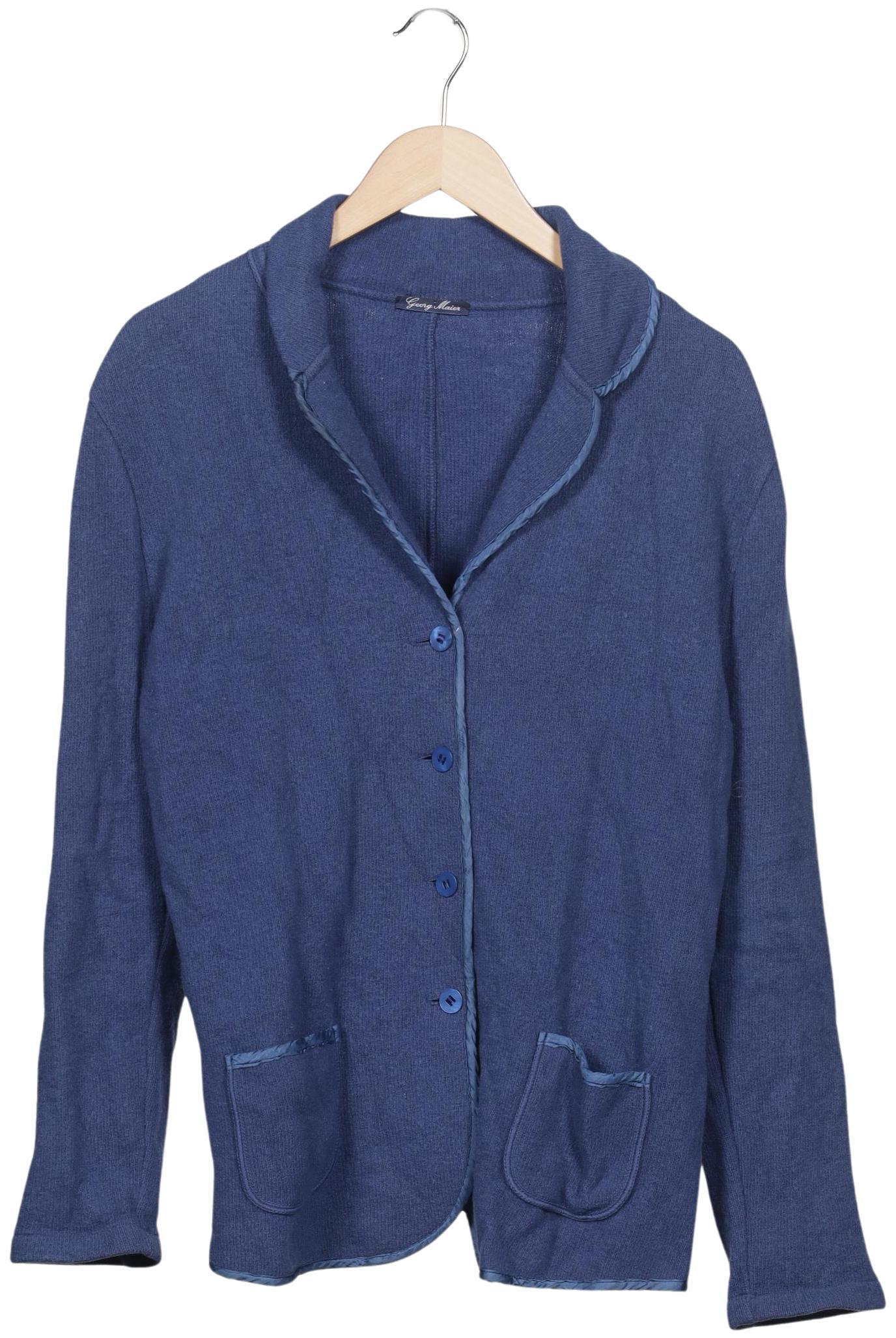 

Georg Maier Damen Strickjacke, blau, Gr. 48