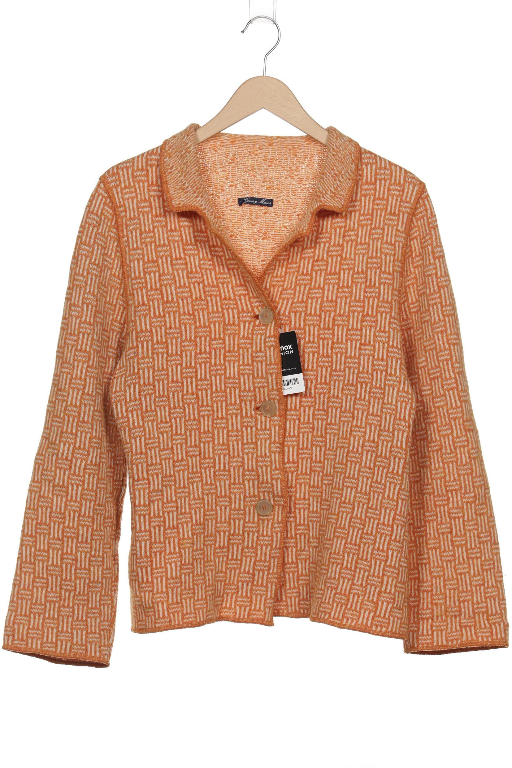 

Georg Maier Damen Strickjacke, orange, Gr. 42