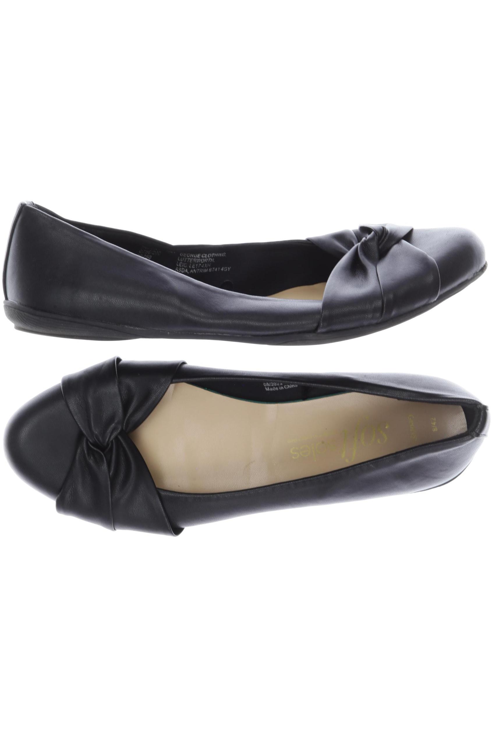 

George Damen Ballerinas, schwarz, Gr. 8