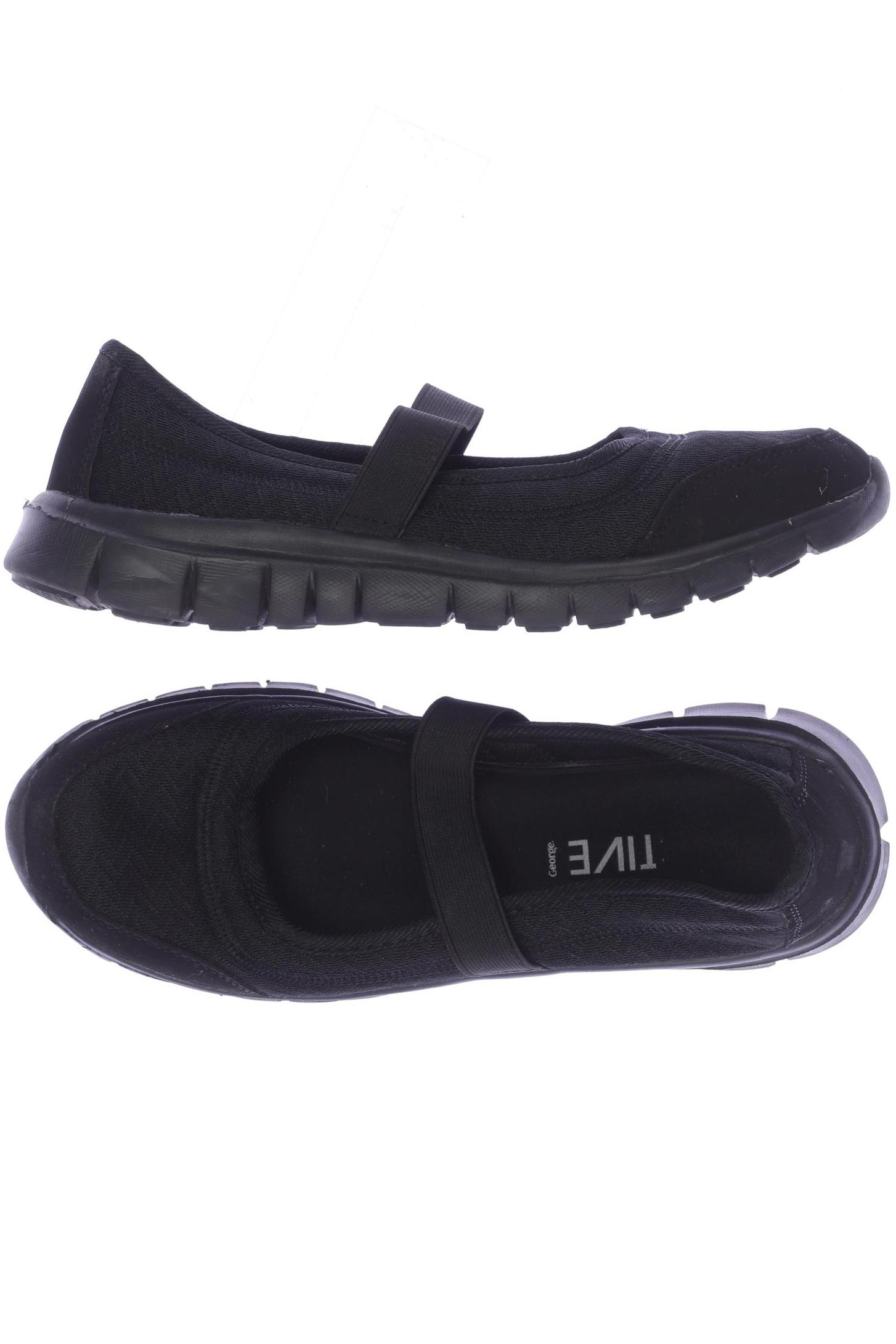 

George Damen Ballerinas, schwarz, Gr. 36