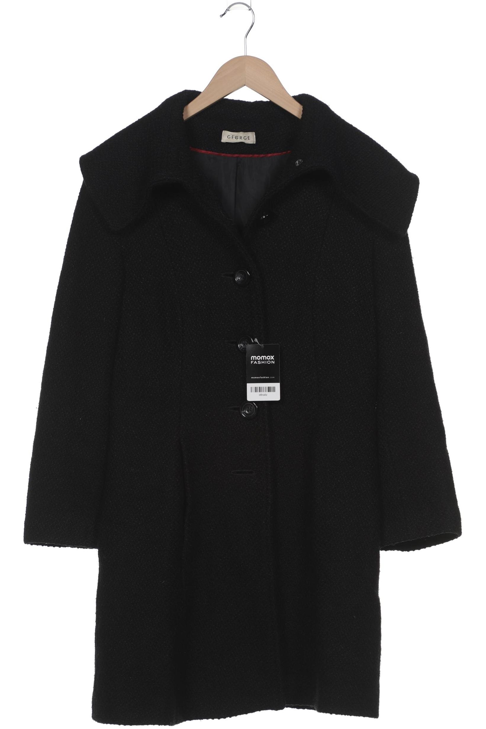 

George Damen Mantel, schwarz, Gr. 40