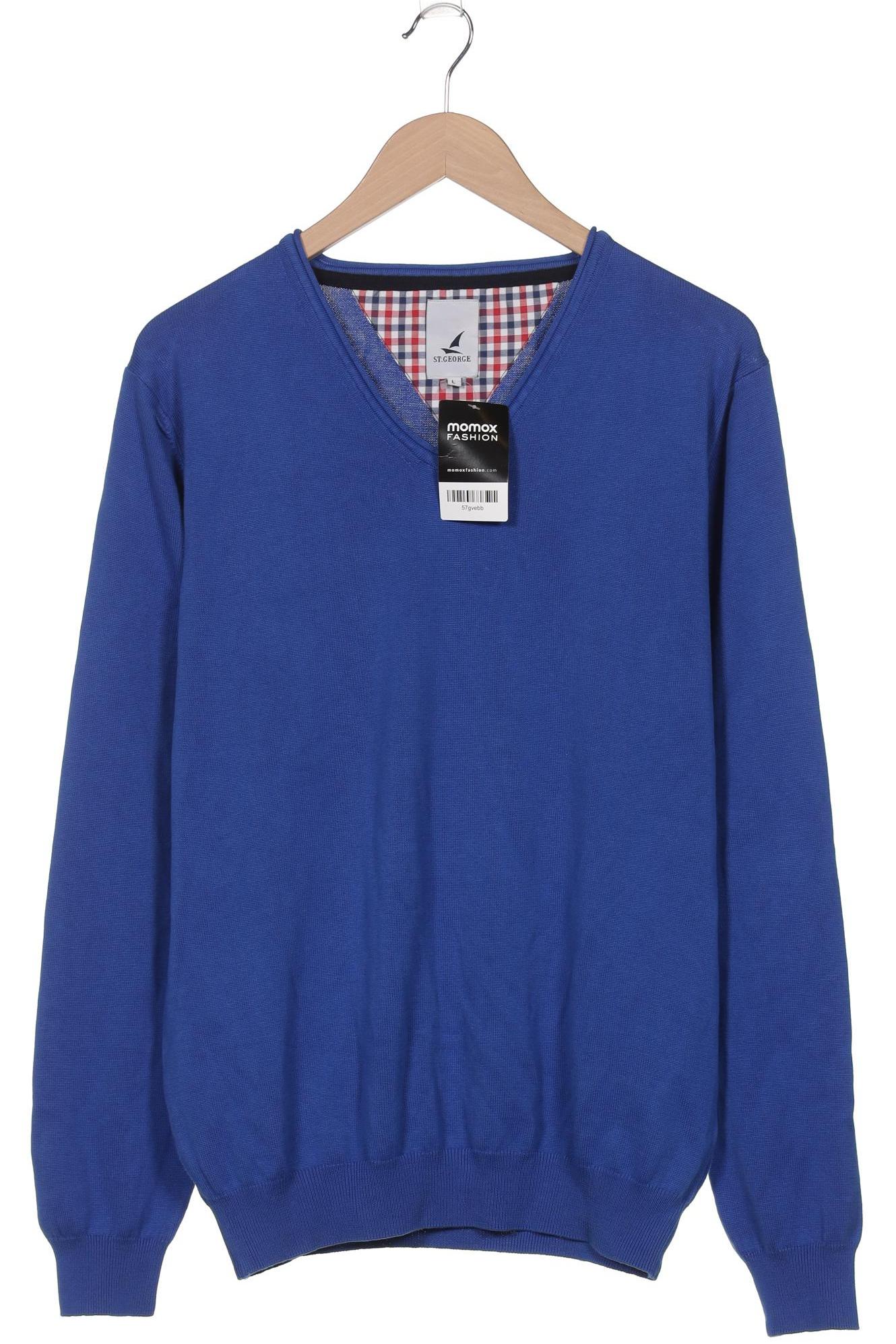 

George Herren Pullover, blau, Gr. 52