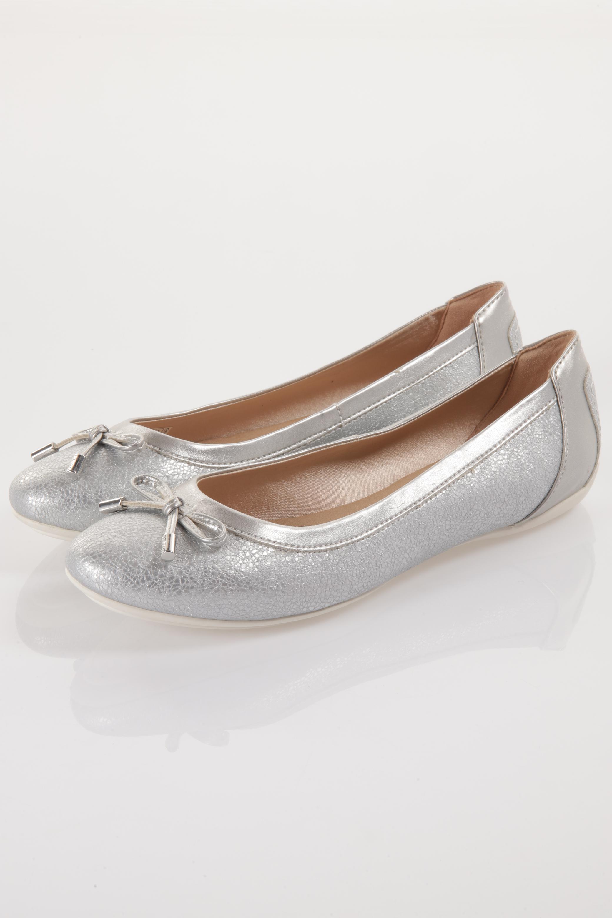 

Geox Damen Ballerinas, silber, Gr. 40