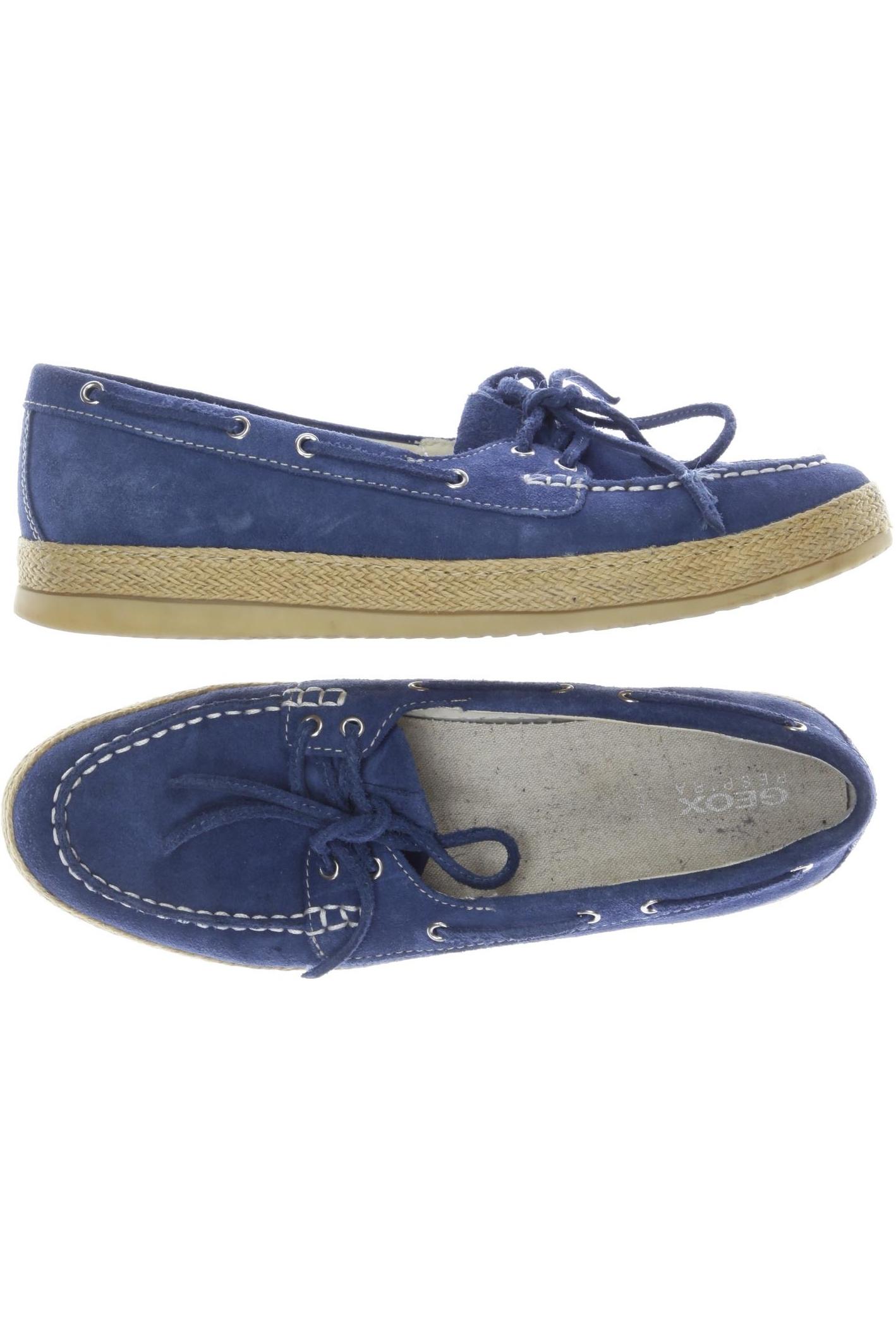 

Geox Damen Halbschuh, blau, Gr. 40
