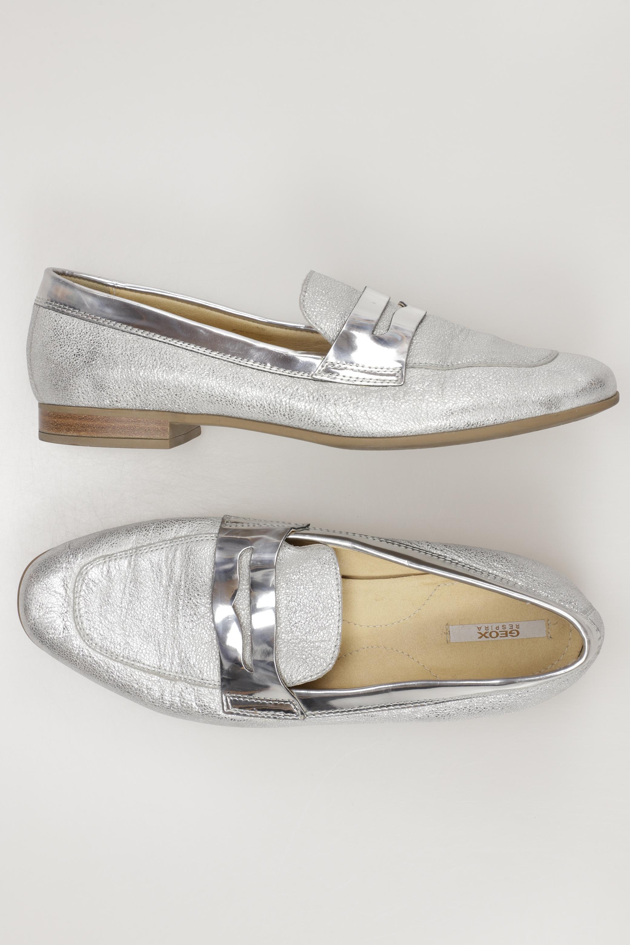 

Geox Damen Halbschuh, silber, Gr. 39.5