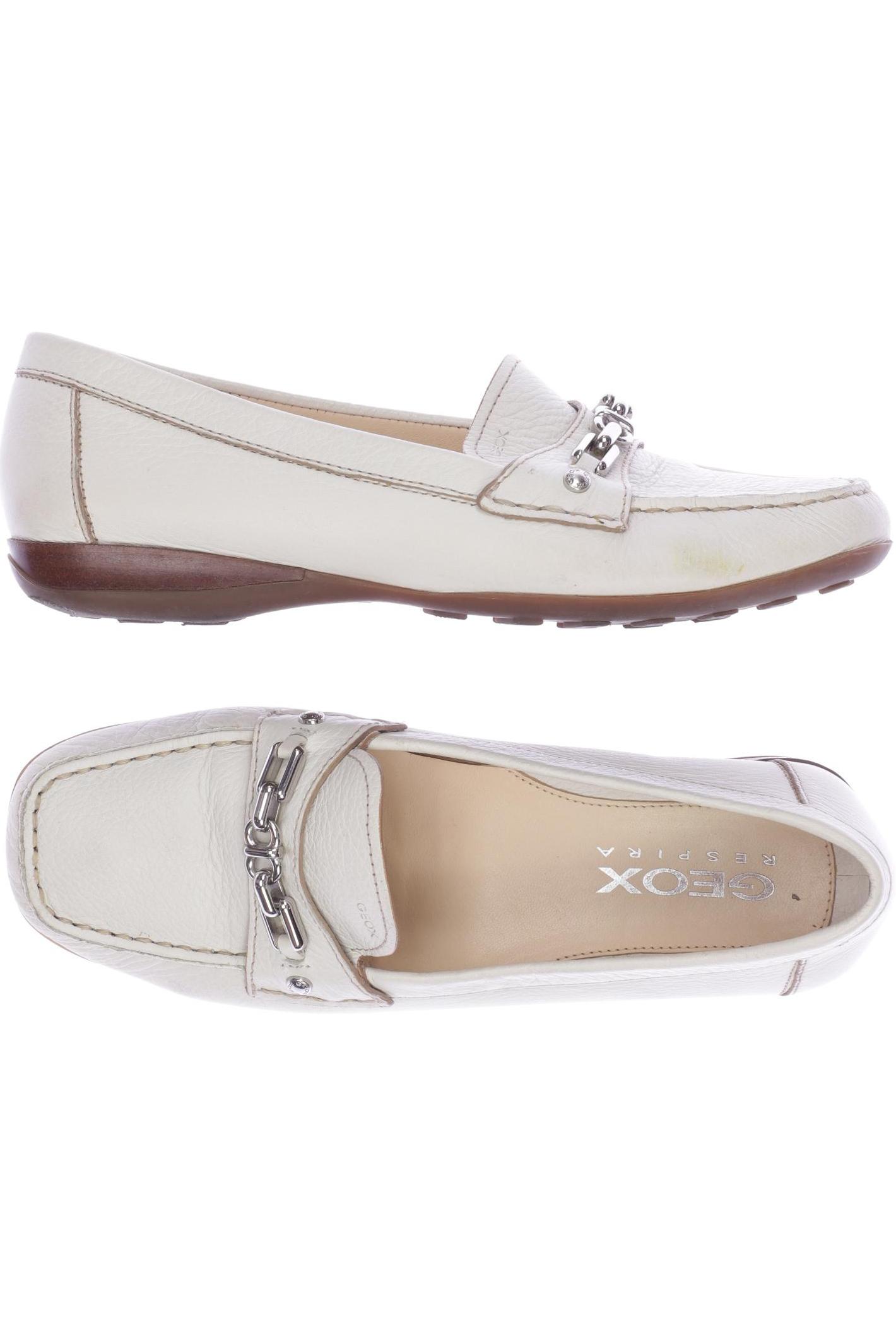 

Geox Damen Halbschuh, cremeweiß, Gr. 37