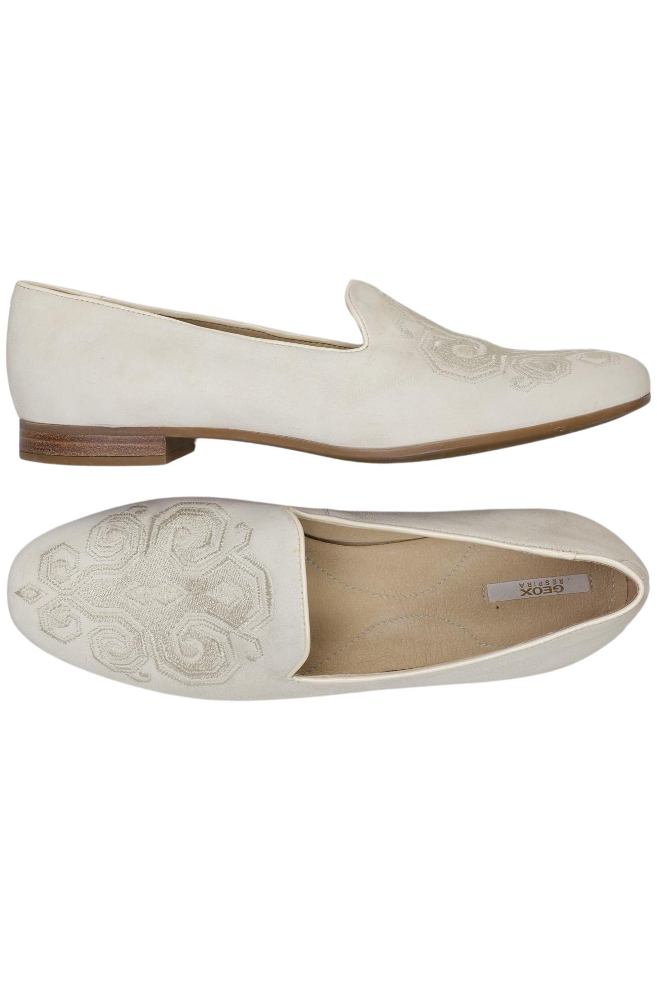 

Geox Damen Halbschuh, cremeweiß, Gr. 41