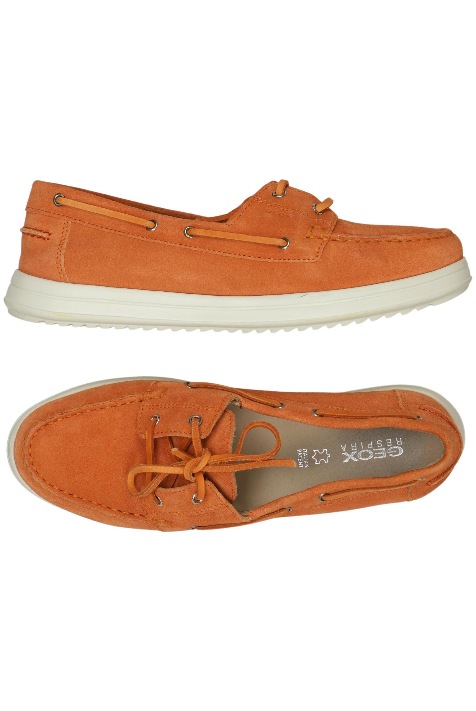 

Geox Damen Halbschuh, orange, Gr. 38