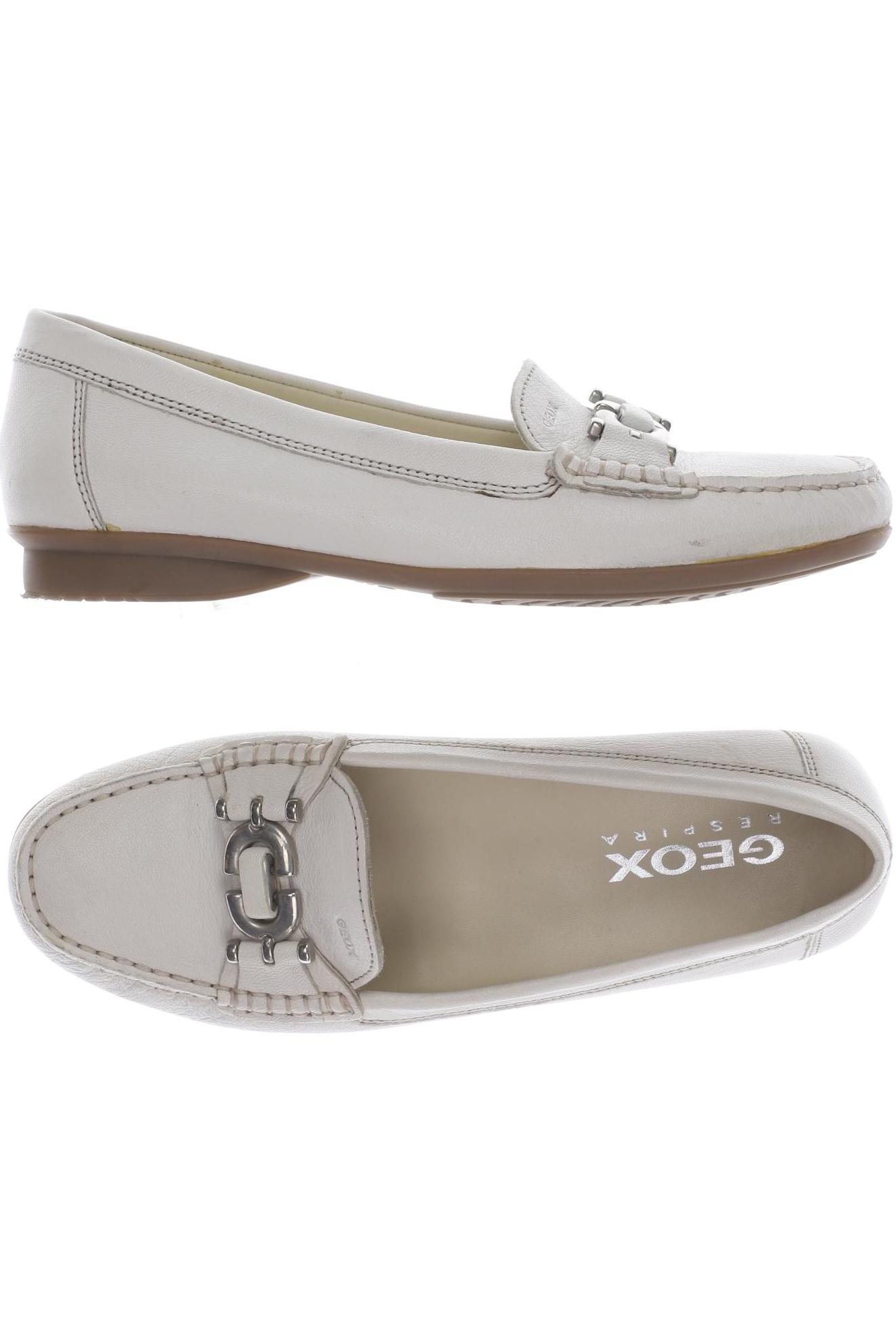 

Geox Damen Halbschuh, cremeweiß