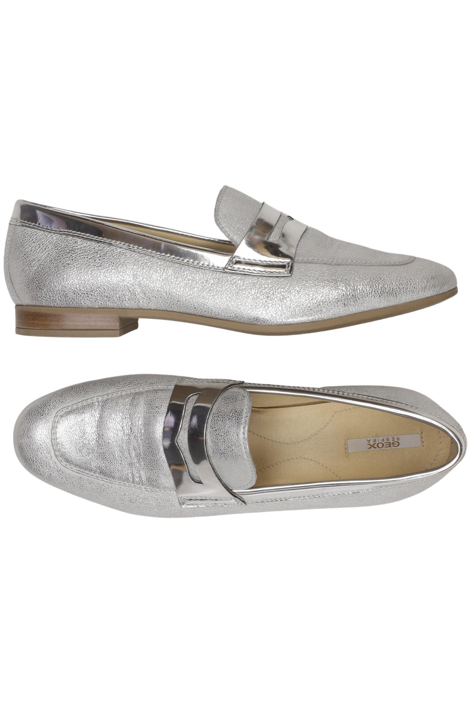 

Geox Damen Halbschuh, silber, Gr. 39.5