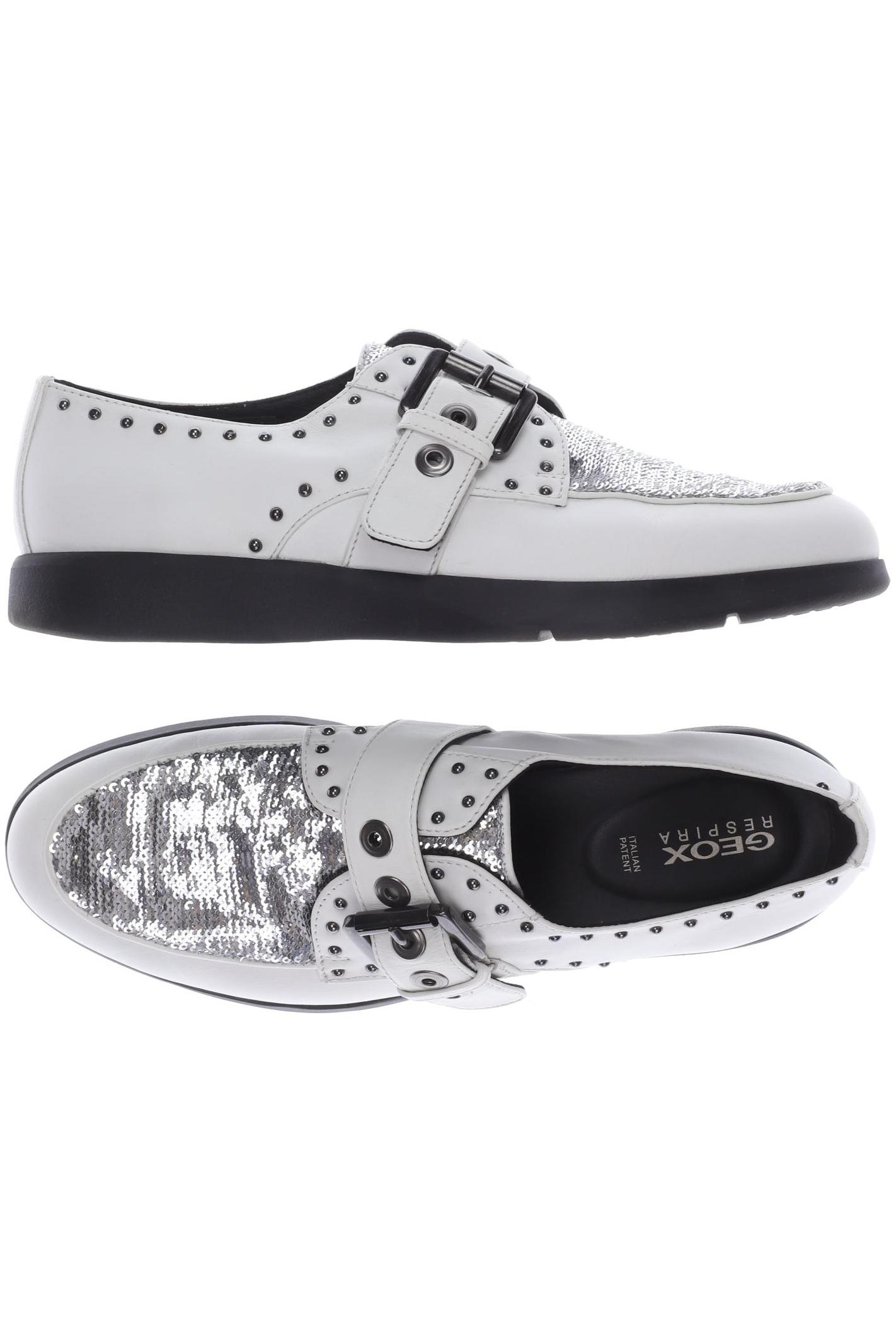 

Geox Damen Halbschuh, cremeweiß