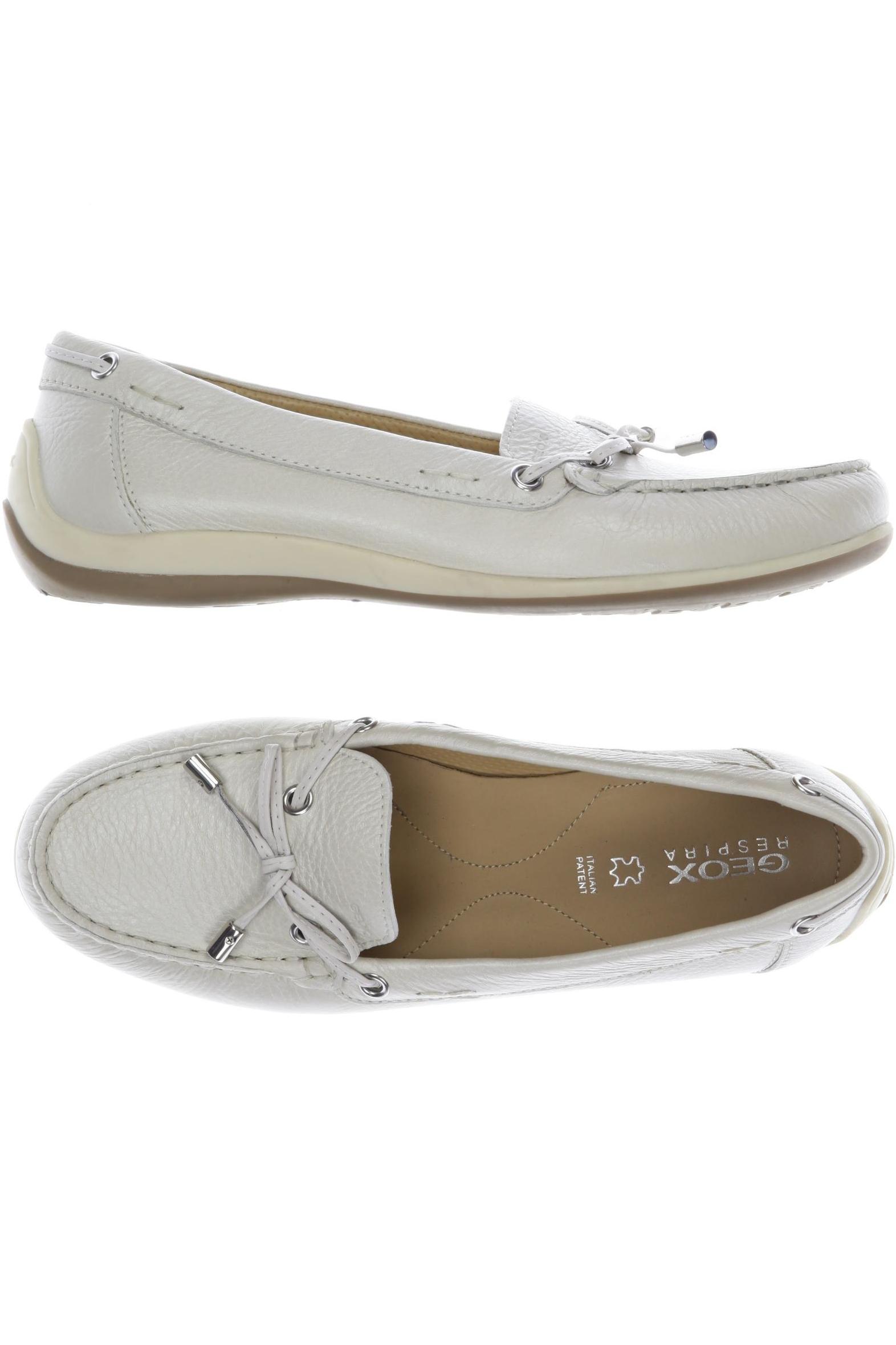 

Geox Damen Halbschuh, cremeweiß, Gr. 37
