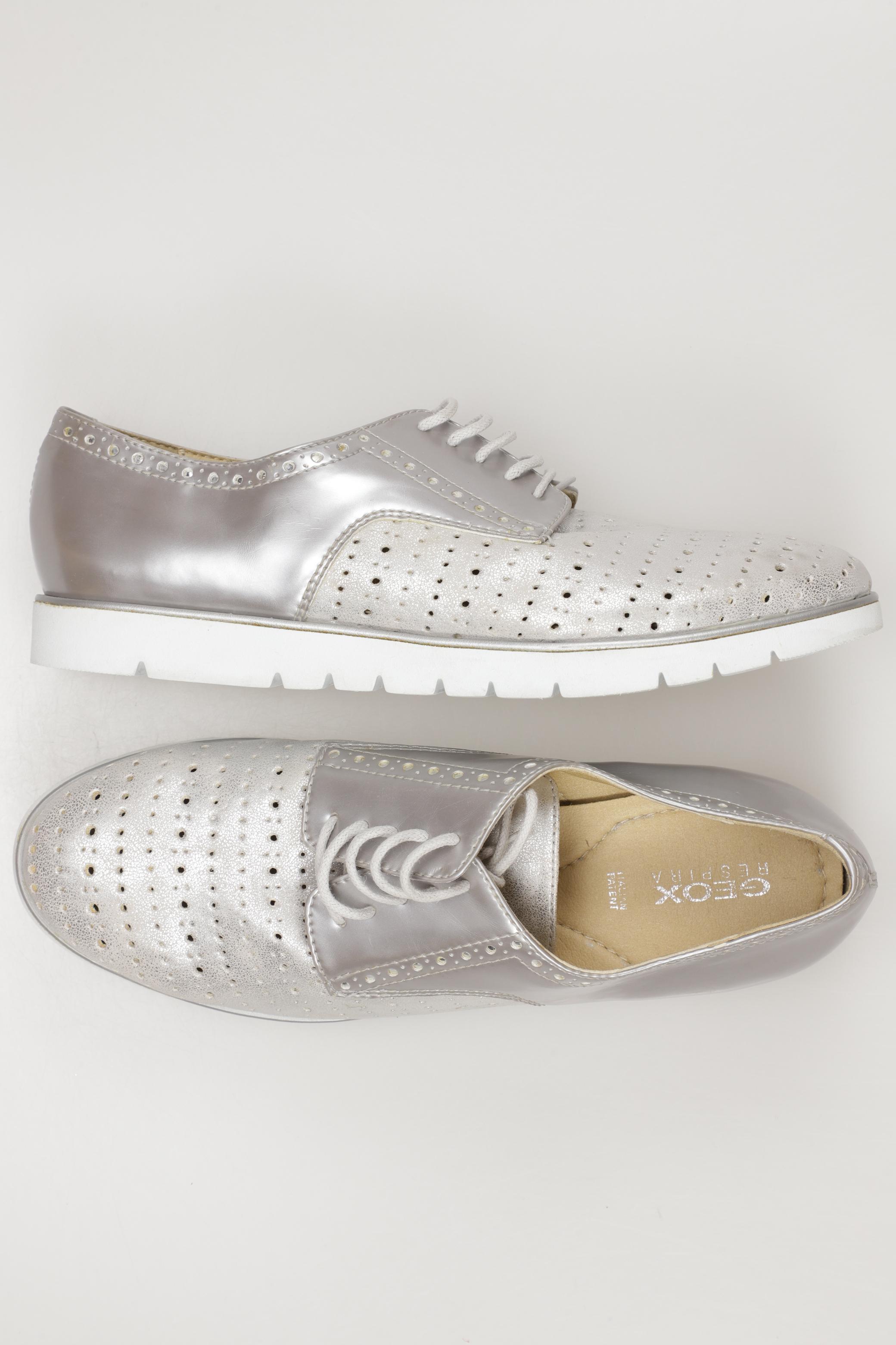

Geox Damen Halbschuh, silber, Gr. 37.5